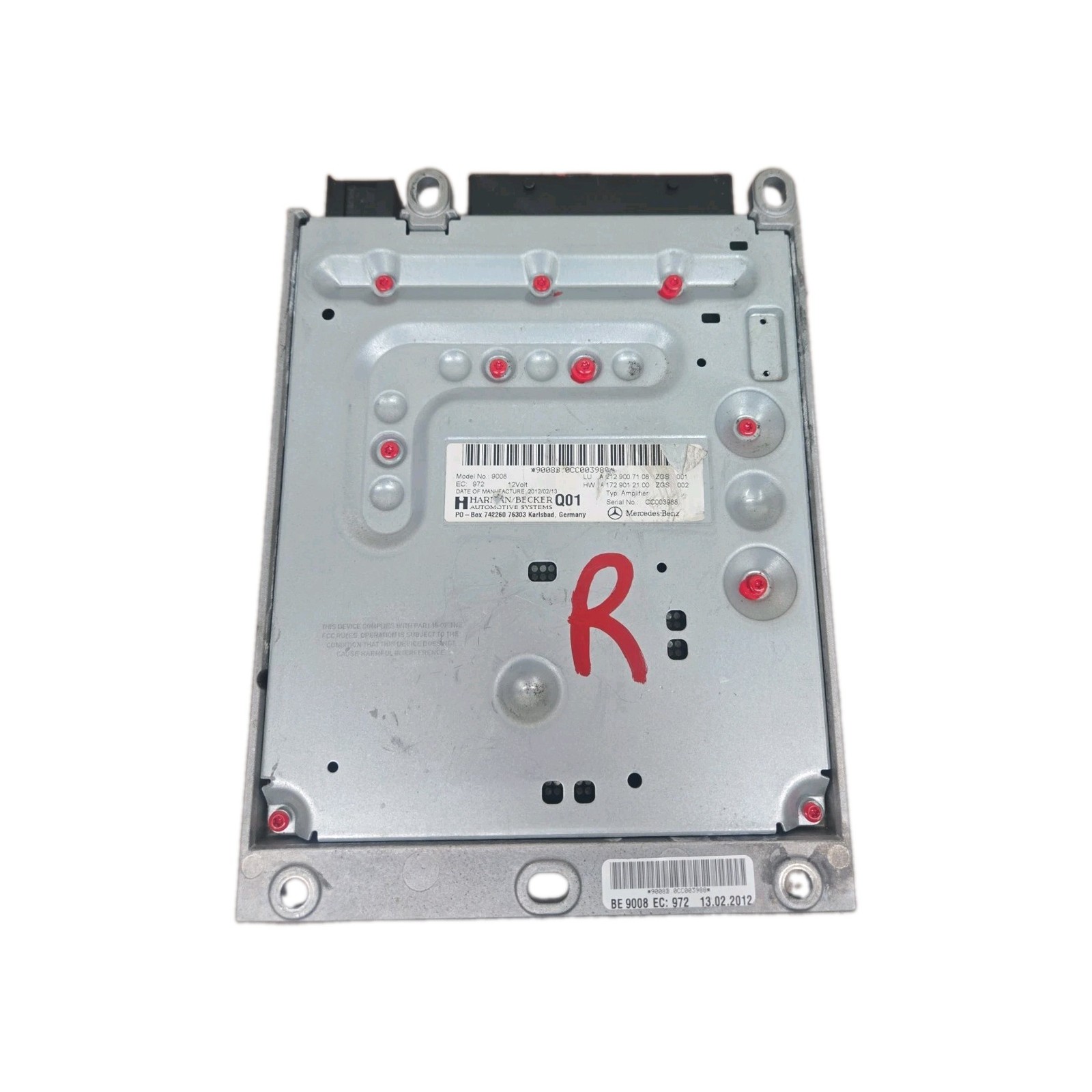 08-17 MERCEDES-BENZ E350 A2129007108 HARMAN BECKER AUDIO RADIO AMPLIFIER OEM AMP 08-17 MERCEDES-BENZ E350 A2129007108 HARMAN BECKER AUDIO RADIO AMPLIFIER OEM AMP