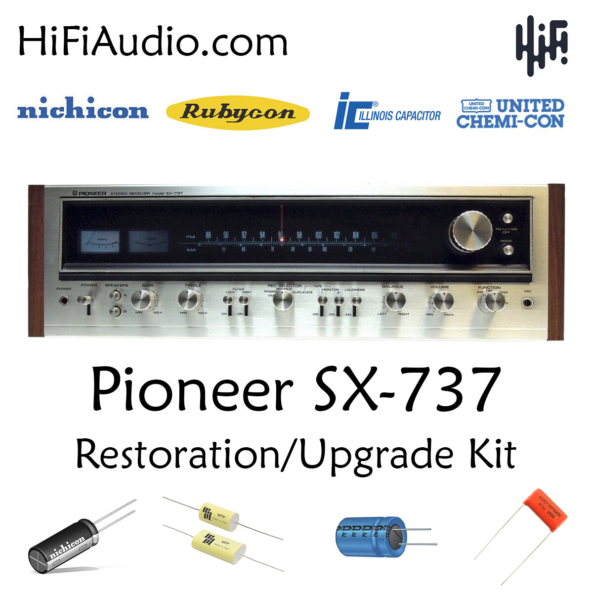 Pioneer SX-737 SX-7730 rebuild restoration recap upgrade kit repair capacitor