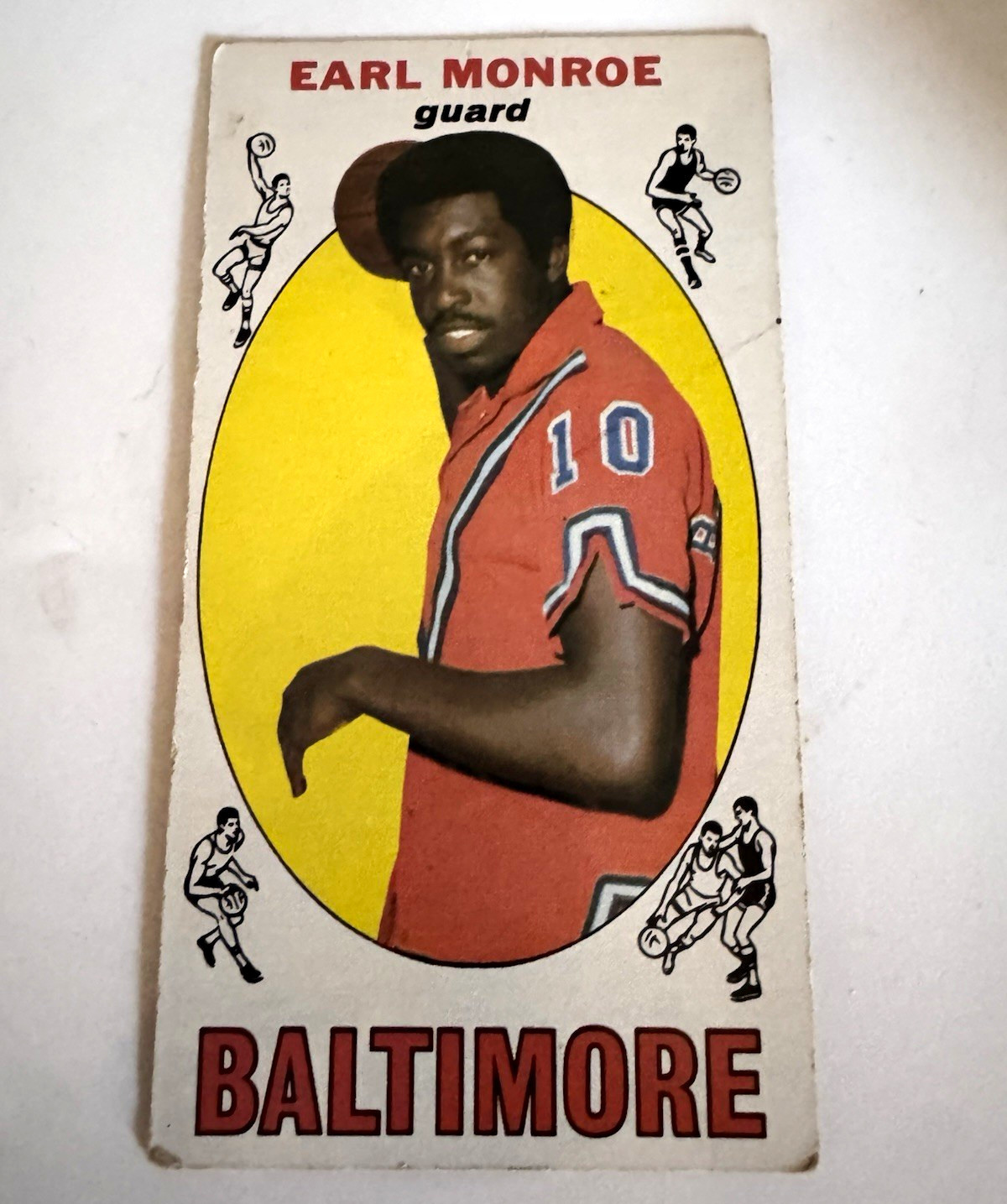 Topps 1969-70 Set Earl Monroe #80 Baltimore Bullets Rookie Basketball Card Topps 1969-70 Set Earl Monroe #80 Baltimore Bullets Rookie Basketball Card