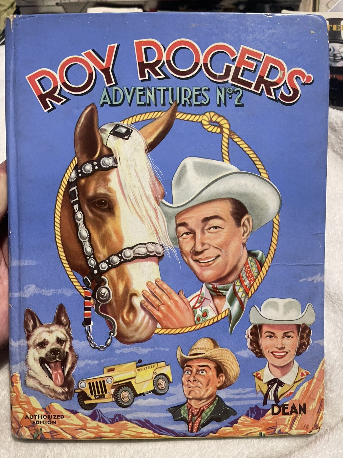 Vintage 1951 Dean & Sons Roy Rogers Adventures No. 2 Book Annual Vintage 1951 Dean & Sons Roy Rogers Adventures No. 2 Book Annual