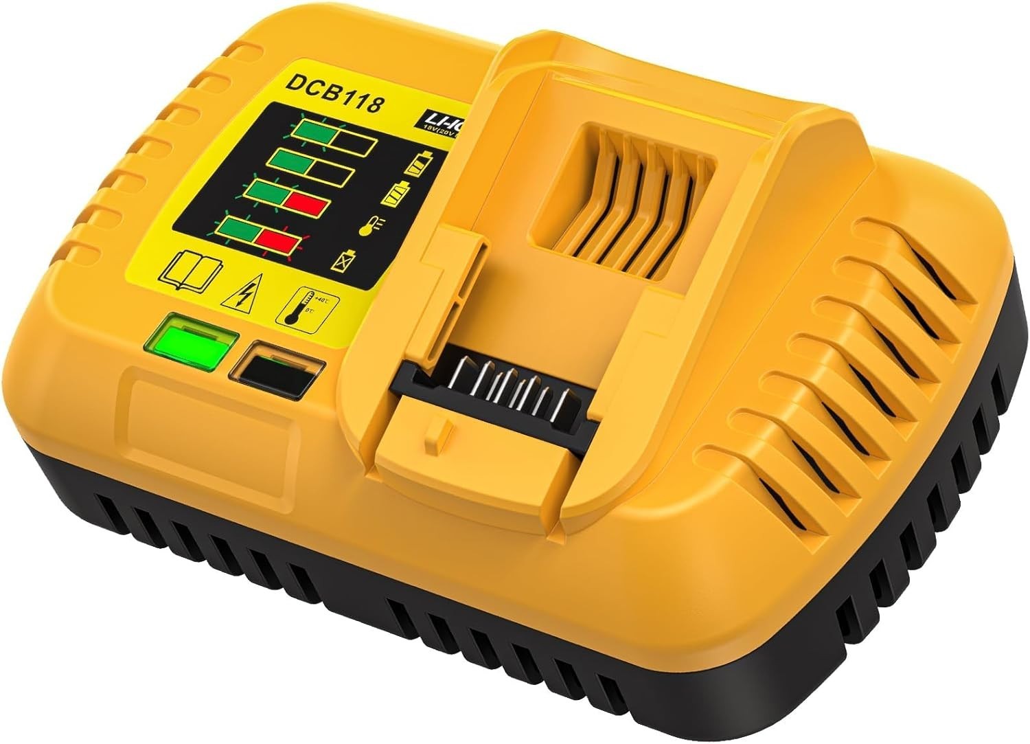 DCB118 Fast Charge For Dewalt 20V/60V Max Lithium-ion Battery Rapid Chargers