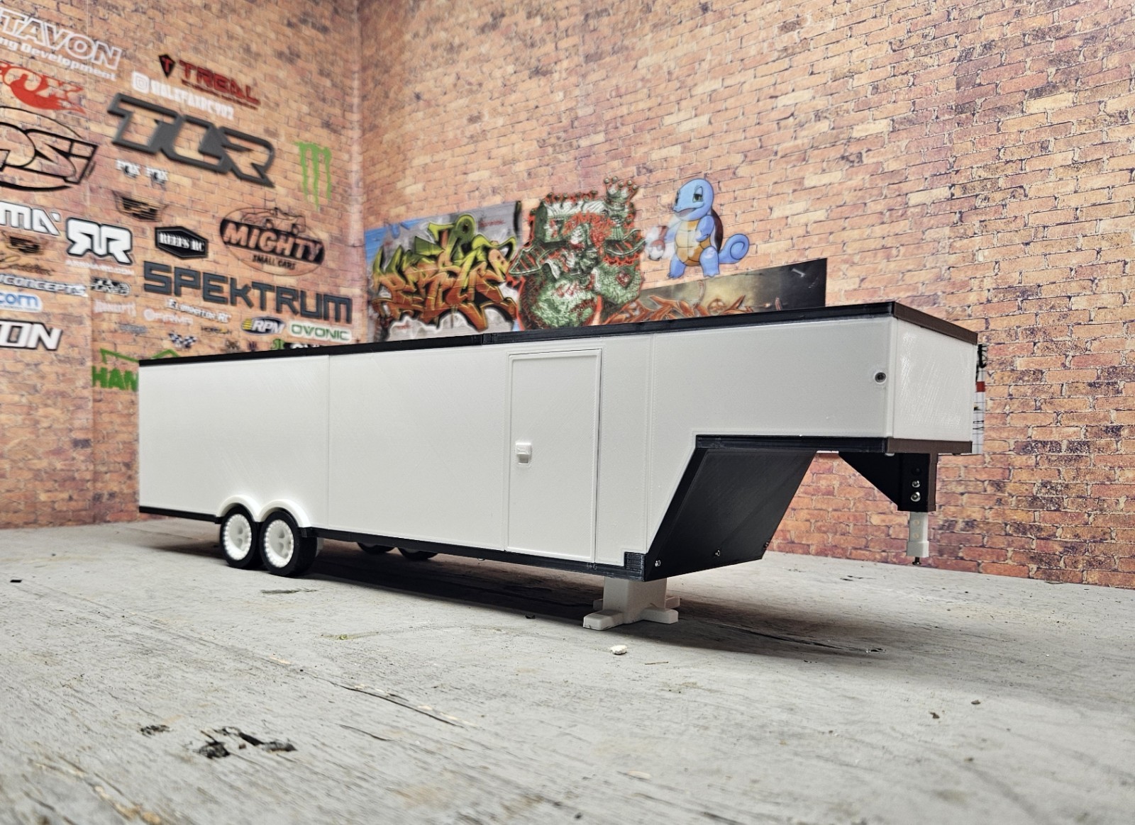 1:24 Scale Enclosed Trailer compatible with Kyosho Mini Z RC drift Cars
