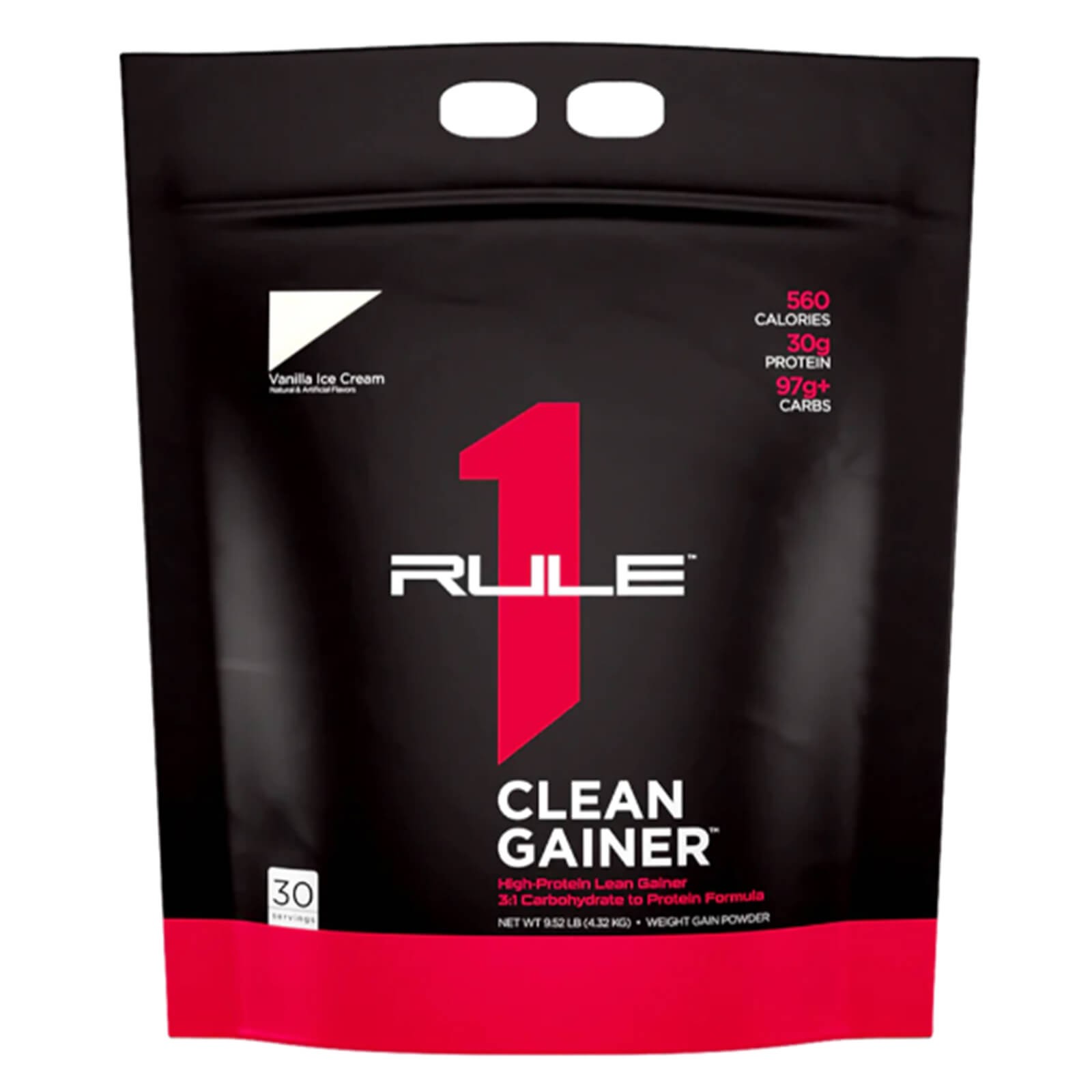 RULE 1 Clean Gainer 30 Serv. Vanilla Ice Cream Clean Protein Gainer 9.52lb