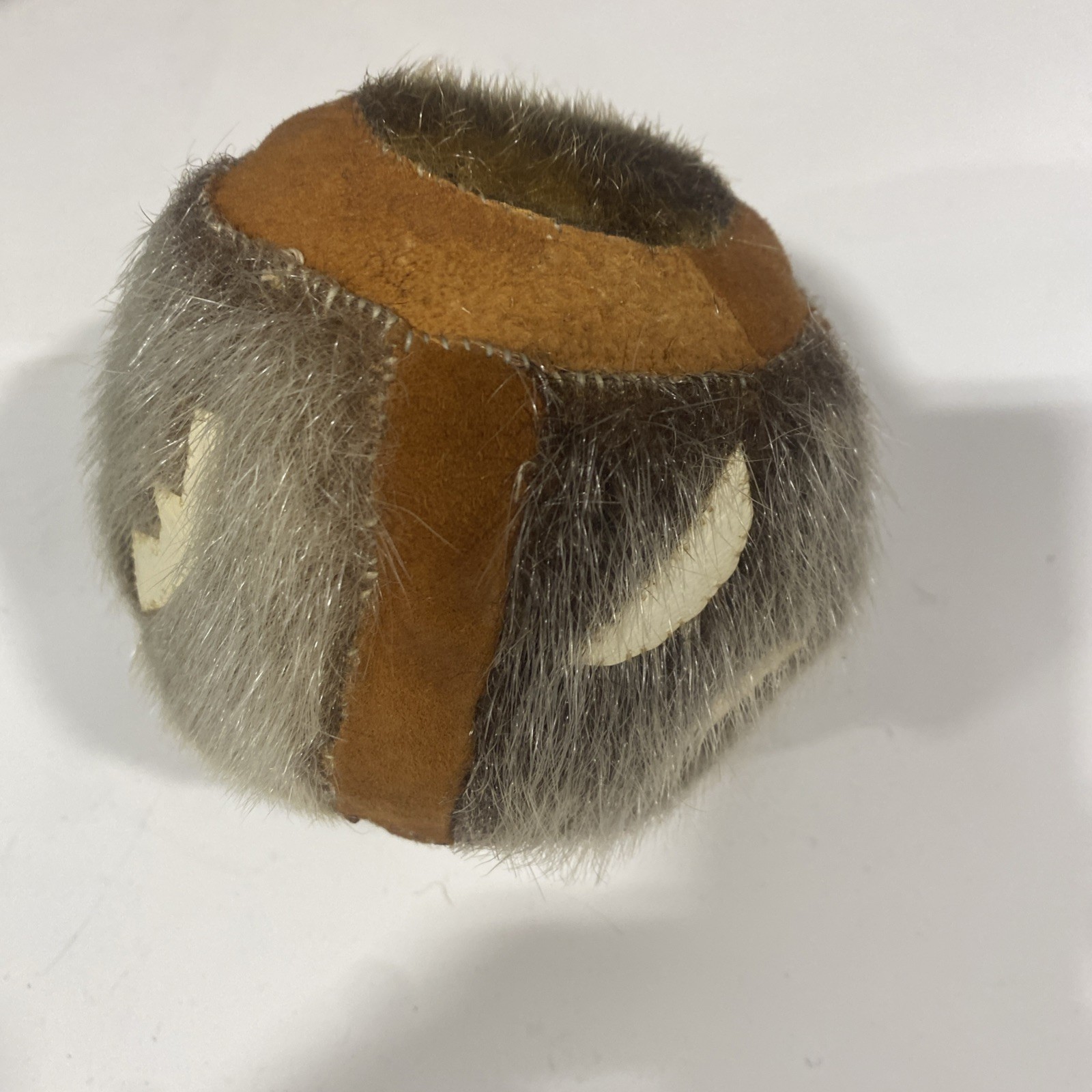 Vtg Alaska Native Eskimo Hand Sewn Game Ball High Kick Design Vtg Alaska Native Eskimo Hand Sewn Game Ball High Kick Design