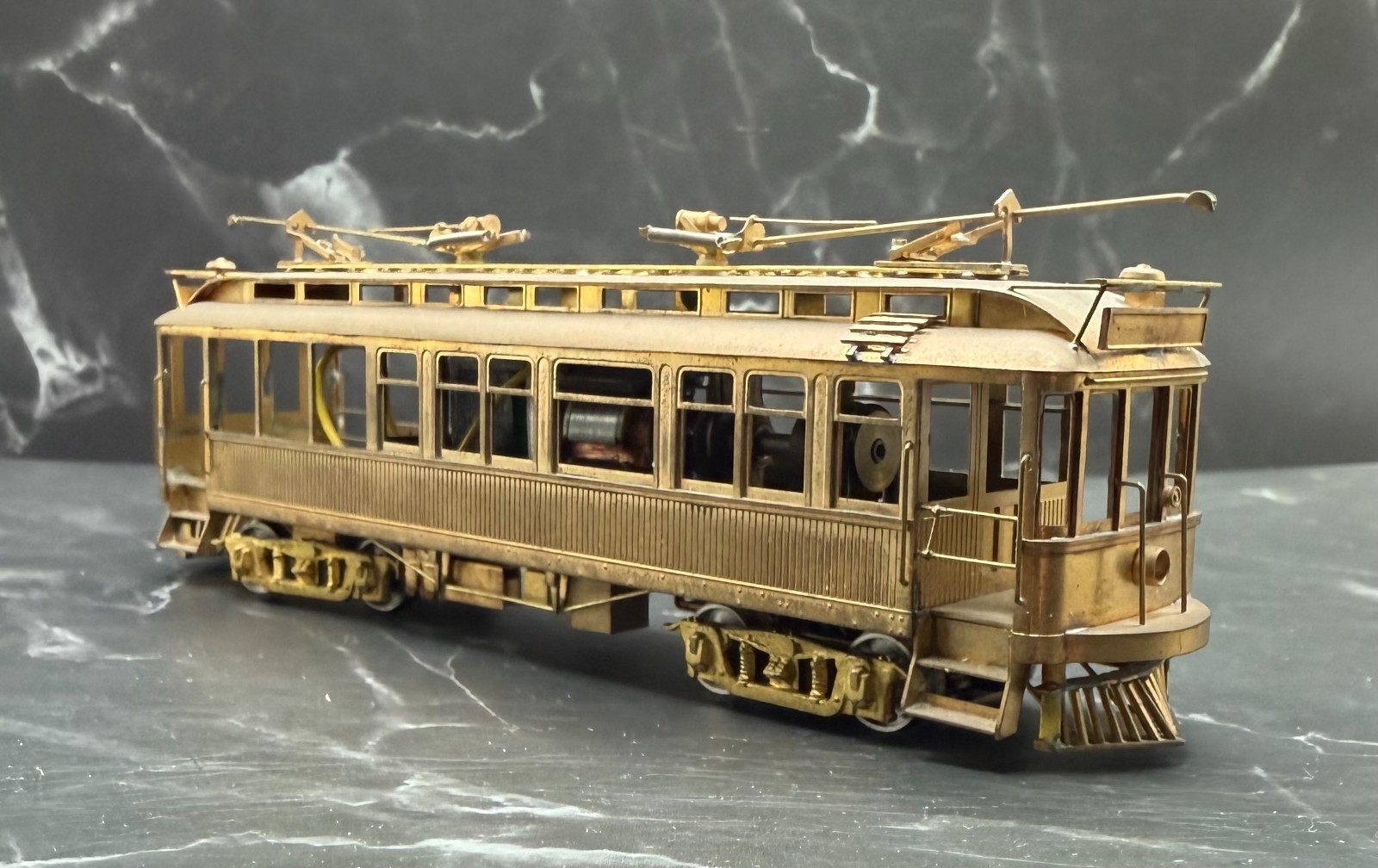 HO Train All Brass Suydam PE - Pacific Electric Interurban Coach #530 w/ Box