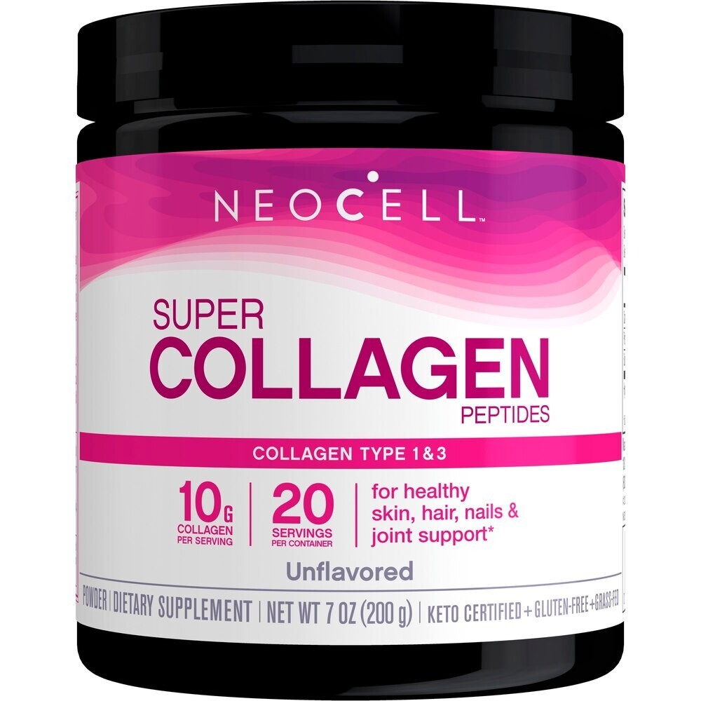 NeoCell Super Collagen Peptides, Collagen Type 1 & 3, Unflavored 7 OZ (200 g)
