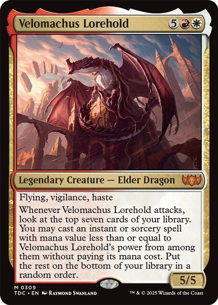 2025 Magic: The Gathering: TDC - Velomachus Lorehold (#309, Mythic, Near Mint) 2025 Magic: The Gathering: TDC - Velomachus Lorehold (#309, Mythic, Near Mint)