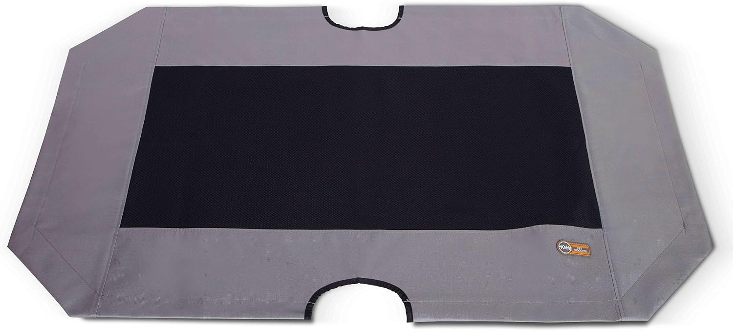 K&H Outdoor Elevated Dog Bed Pet Cot Replacement Cover, XL 50x32in, Gray