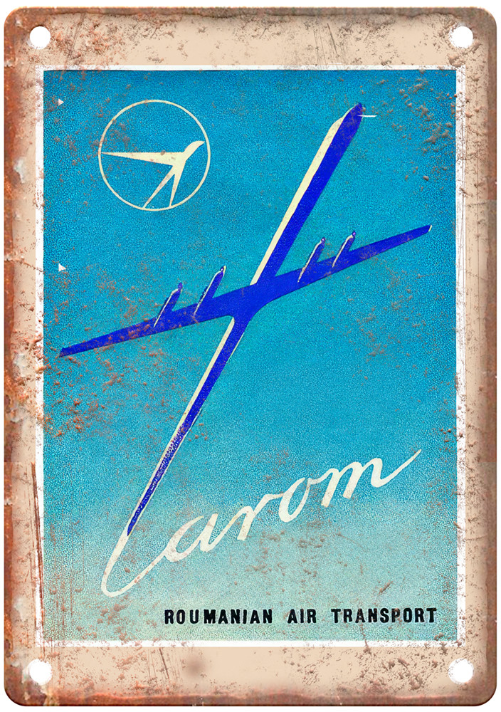 Vintage Tarom 1955 Travel Poster Retro Look Sign T2622