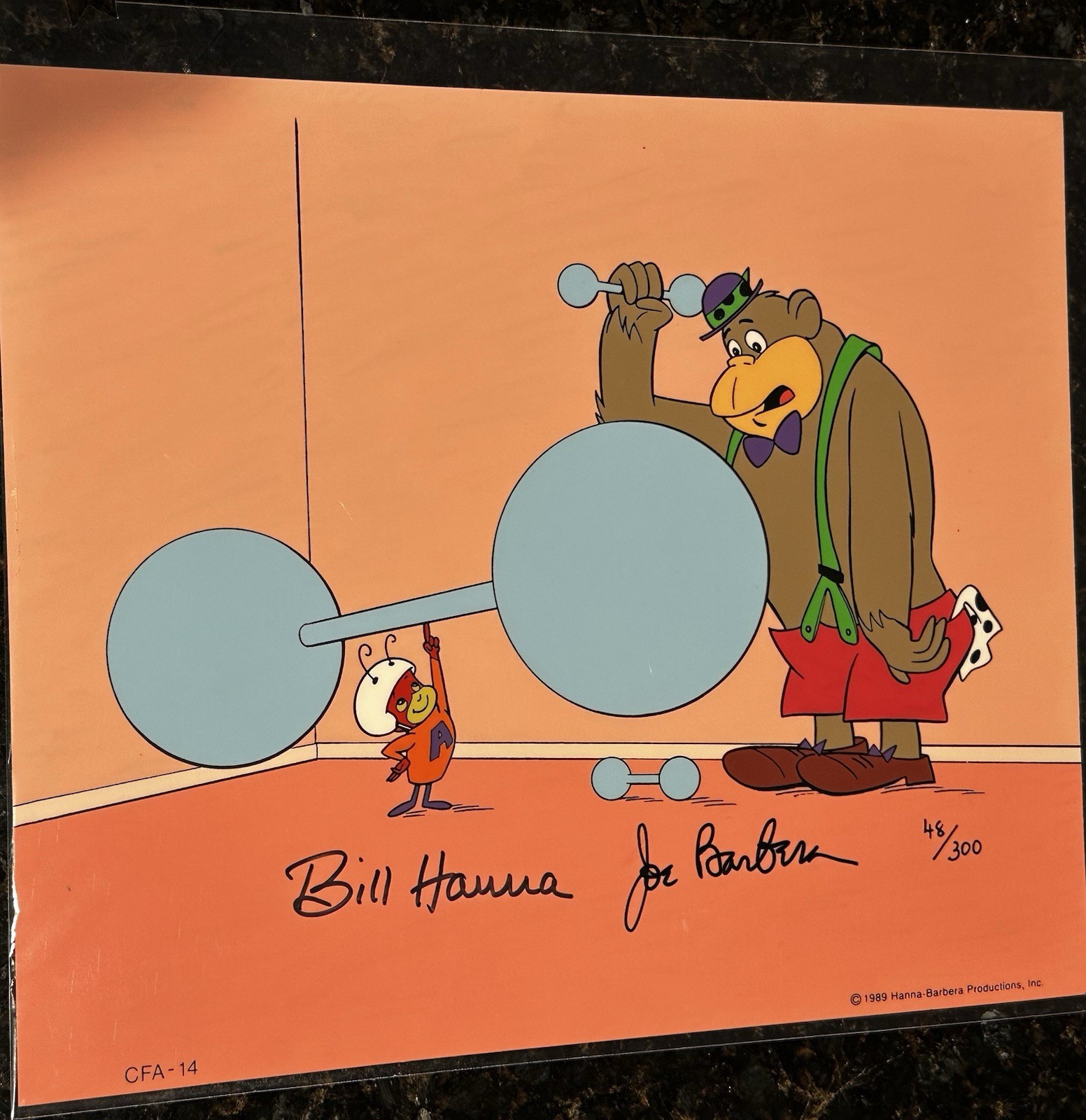 Hanna-Barbera-Magilla Gorilla/Atom Ant- LE Cel-Signed Hanna and Barbera