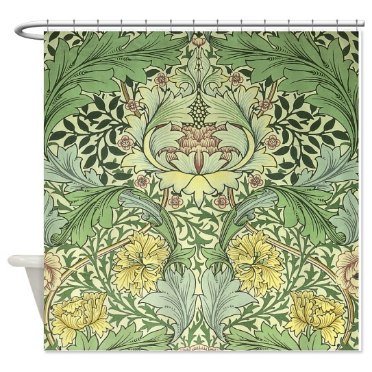 CafePress William Morris Floral Design Shower Curtain (871629960)