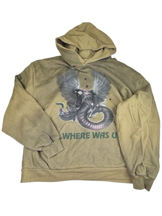 NWOT Travis Scott TOUR 2025 South Africa Graphic Hoodie Men\'s Size XXL Brown