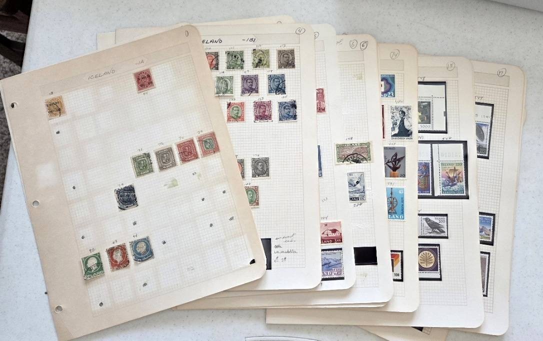 Iceland ~ Lot / Collection 360 different Used, MH, MNH  ~ 2019 Cat. Value $700 +