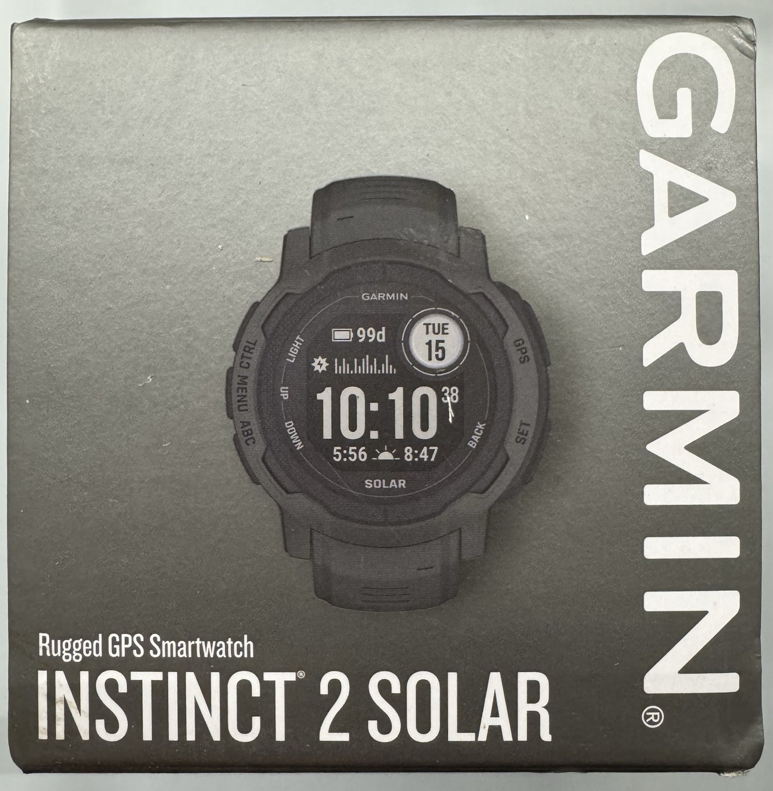 Garmin Instinct 2 Solar GPS Watch - Graphite (45 mm)