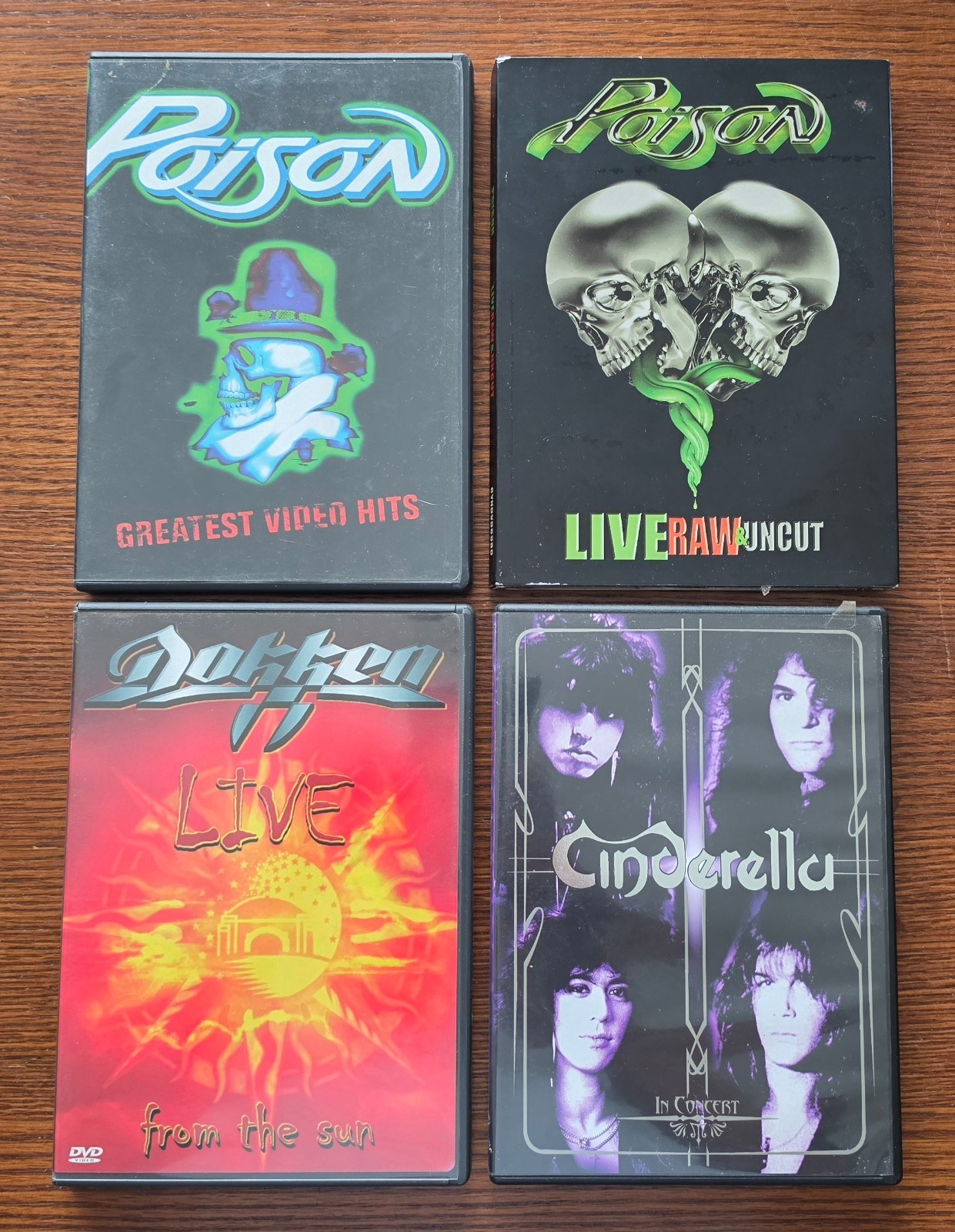 Dokken Poison Cinderella DVD Lot Live From The Sun Greatest Video Hits Concert