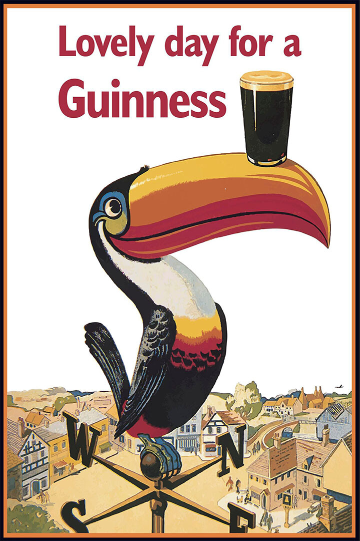 Lovely Day For A Guinness Tucan Vintage Advertising Wall Home - POSTER 20 Lovely Day For A Guinness Tucan Vintage Advertising Wall Home - POSTER 20