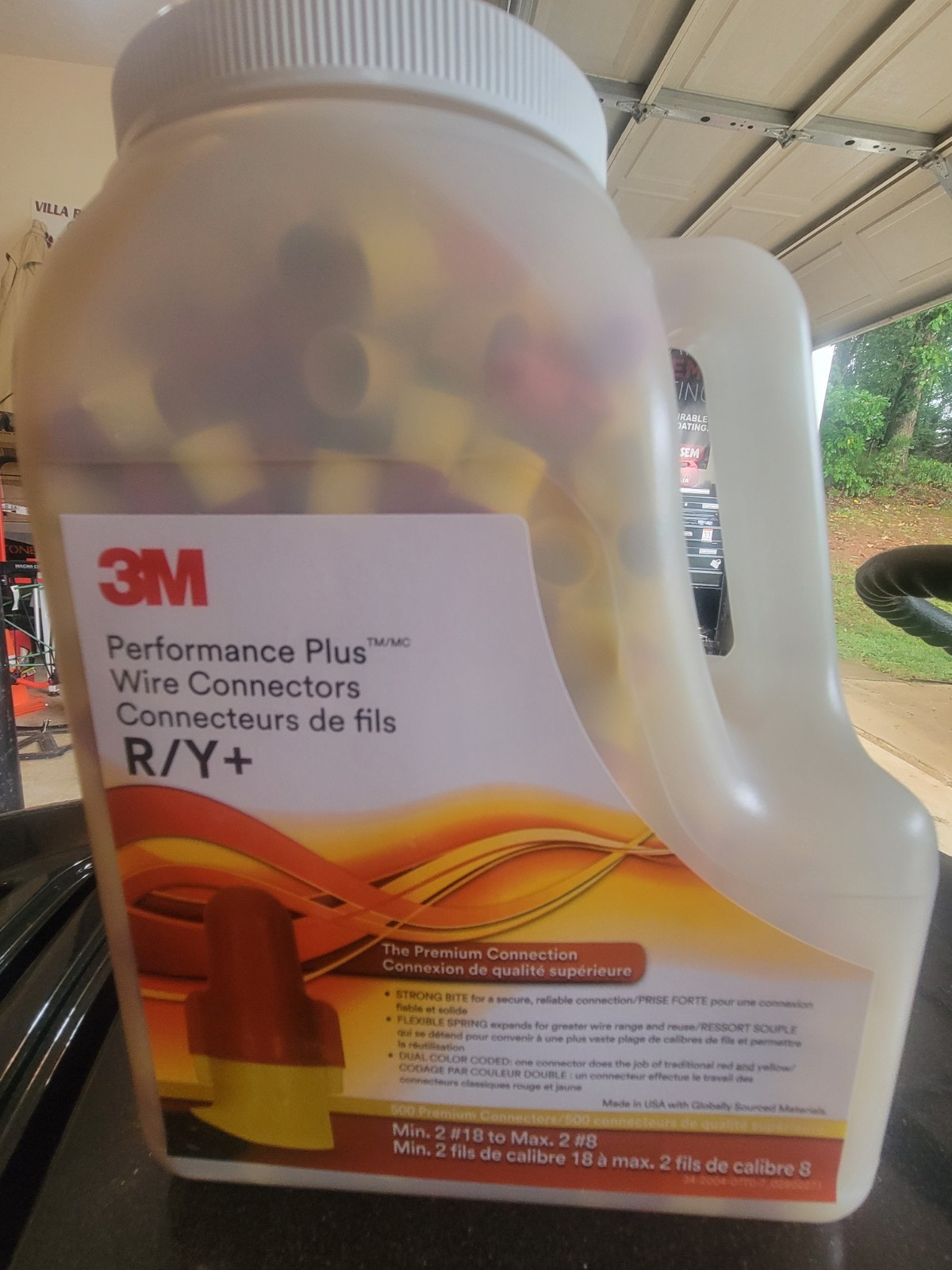 3M Performance Plus R/Y+, 18-8 AWG 500 Pieces Wire Connector - Yellow and Red...