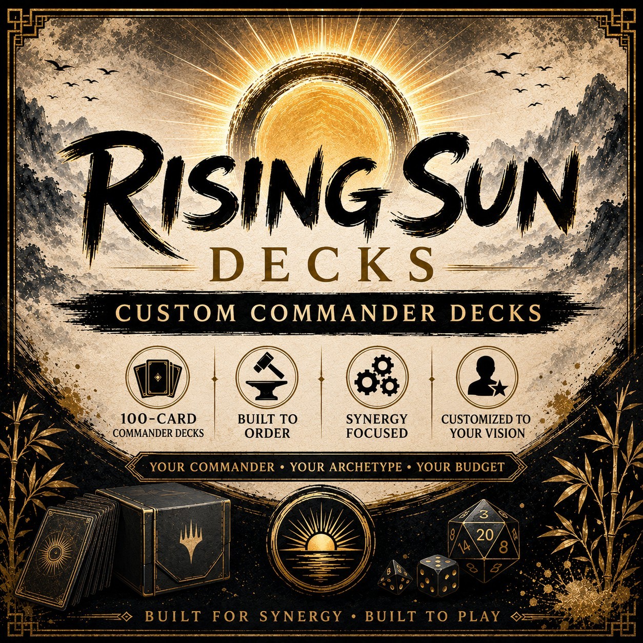 Custom MTG Commander EDH deck | You Choose Your Commander & Style. Read Desc.