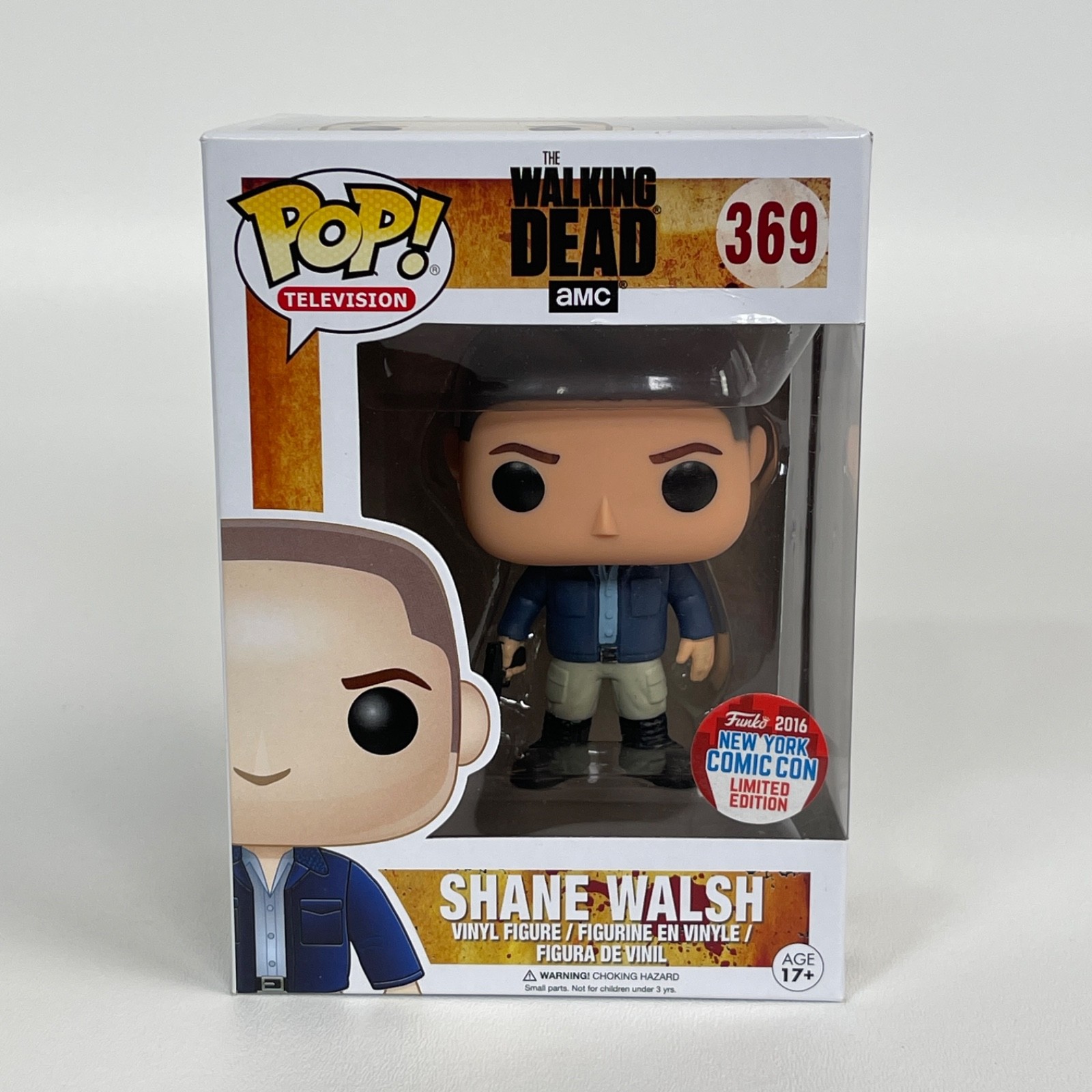 Funko Pop AMC The Walking Dead #369 Shane Walsh 2016 NYCC Exclusive - Box Damage