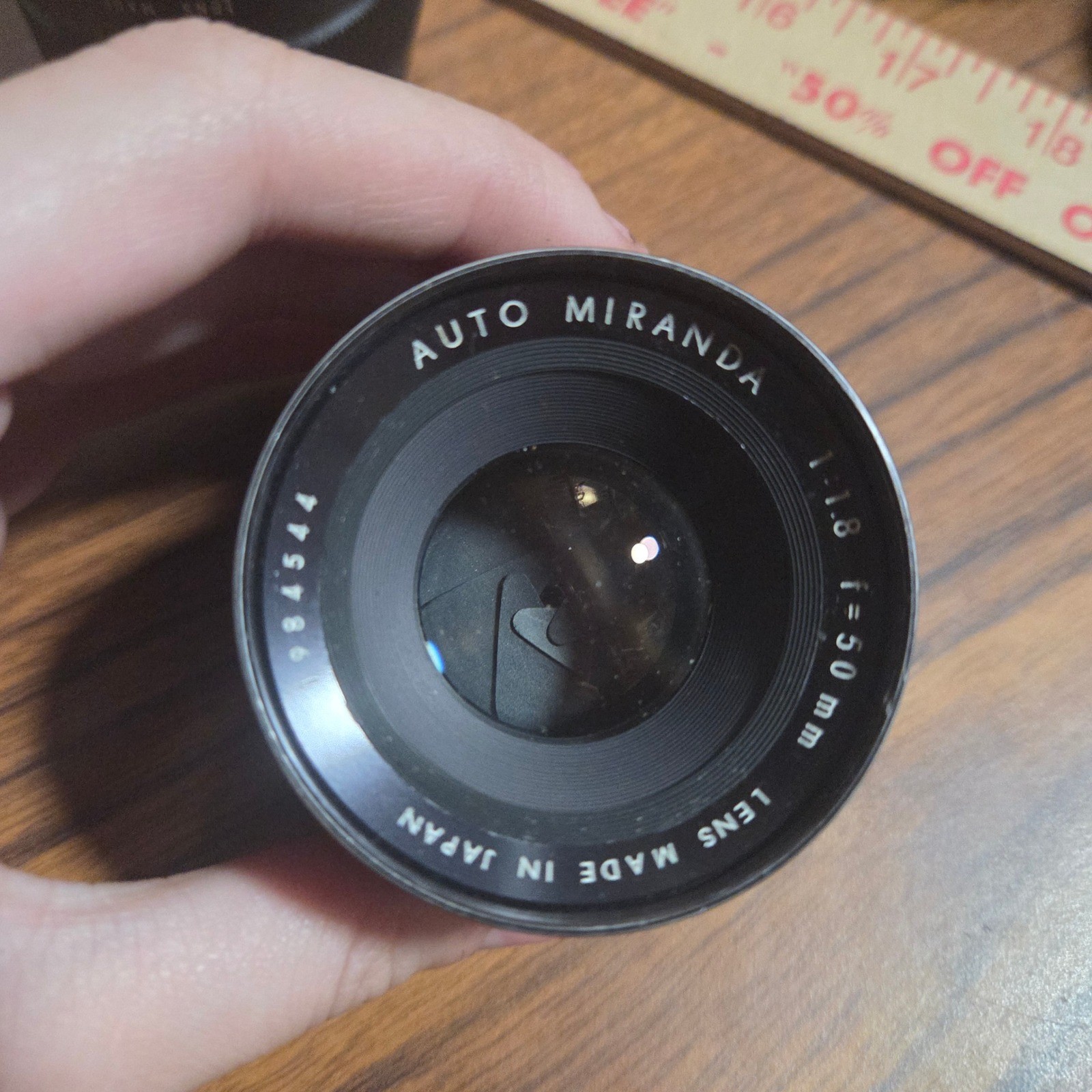 Auto Miranda 50mm f1.8 Lens Vintage Prime SLR Japan 1984544 Auto Miranda 50mm f1.8 Lens Vintage Prime SLR Japan 1984544