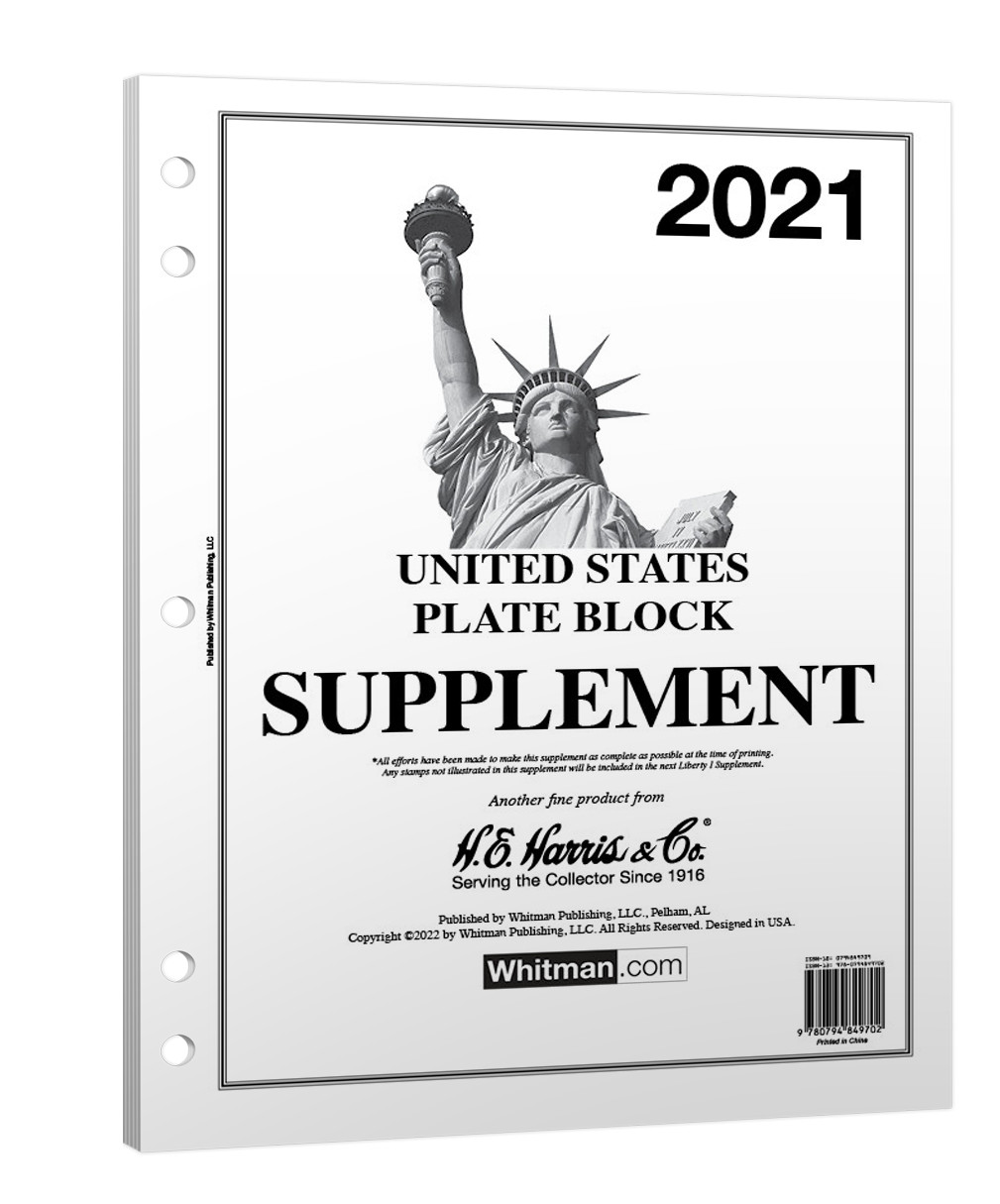 H.E. Harris 2021 U.S. Plate Block Supplement H.E. Harris 2021 U.S. Plate Block Supplement