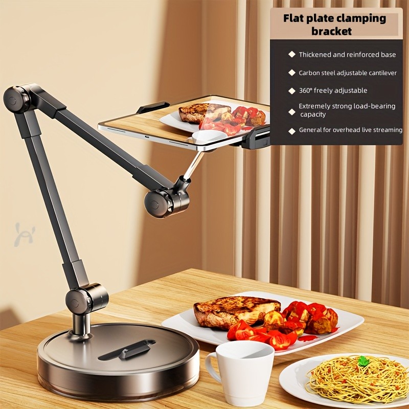 Heavy-Duty Adjustable Phone & Tablet Stand with 360° Rotation,Versatile Holder