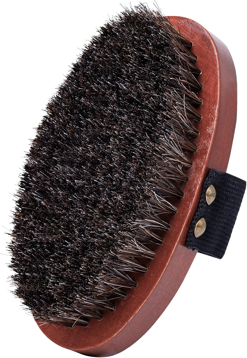 Dry Brushing Body Brush, Exfoliating Body Scrubber Natural Horsehair Bath