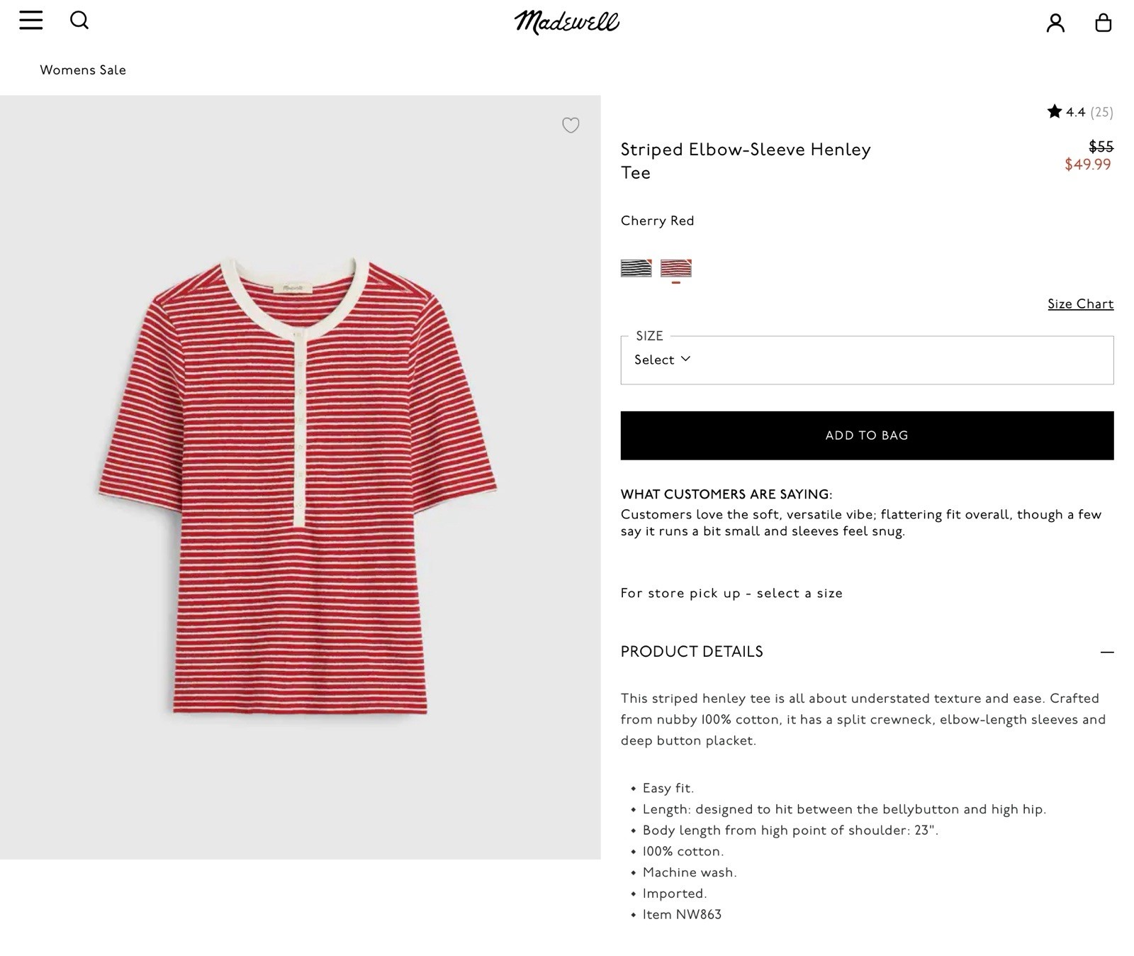 NWT Madewell Striped Tshirt Women’s Large NWT Madewell Striped Tshirt Women’s Large
