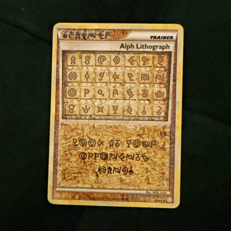 Pokemon TCG Alph Lithograph Trainer Card HeartGold & SoulSilver Set Pokemon TCG Alph Lithograph Trainer Card HeartGold & SoulSilver Set