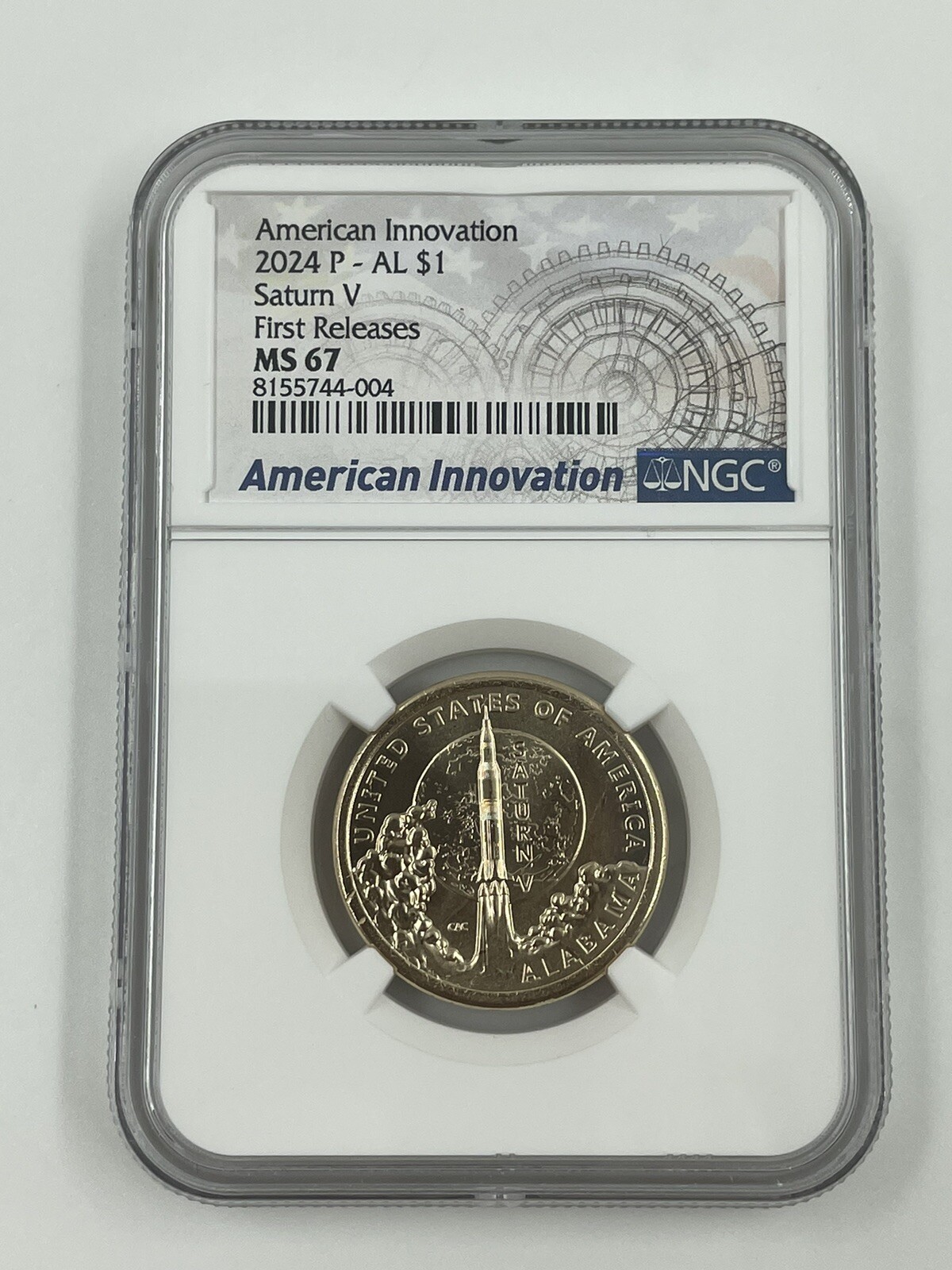 2024 P AMERICAN INNOVATION ALABAMA V ROCKET NGC MS67 FIRST RELEASES ⭐SHIPS NOW⭐