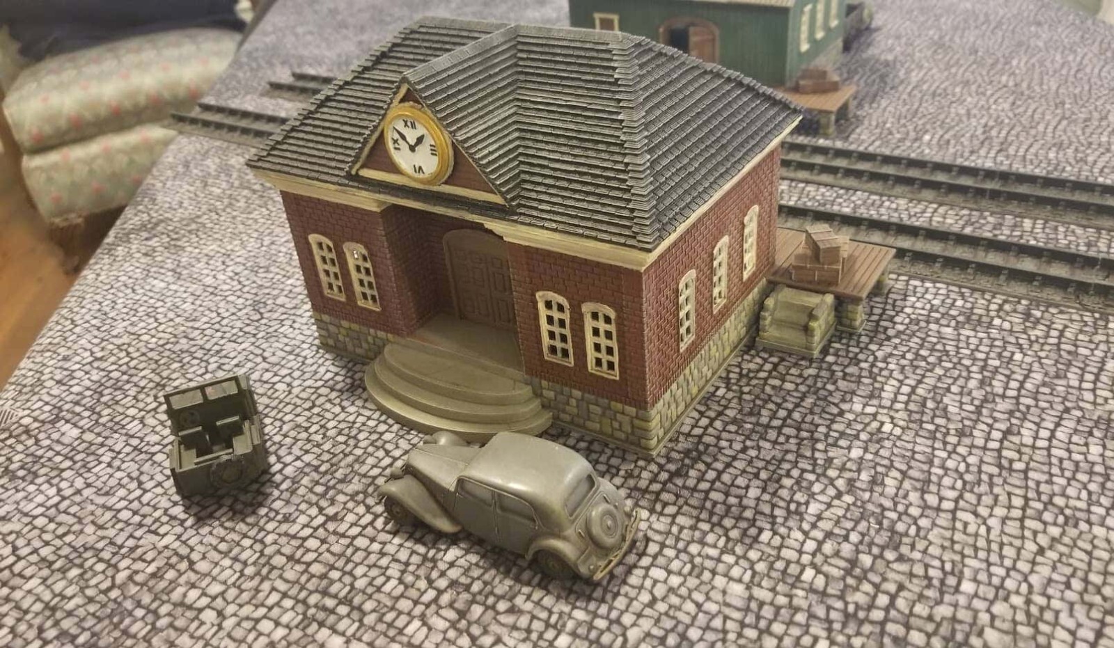 Railway Station 20mm 1/72 Scale War Game Diorama Scenery Buildings 3d Printed
