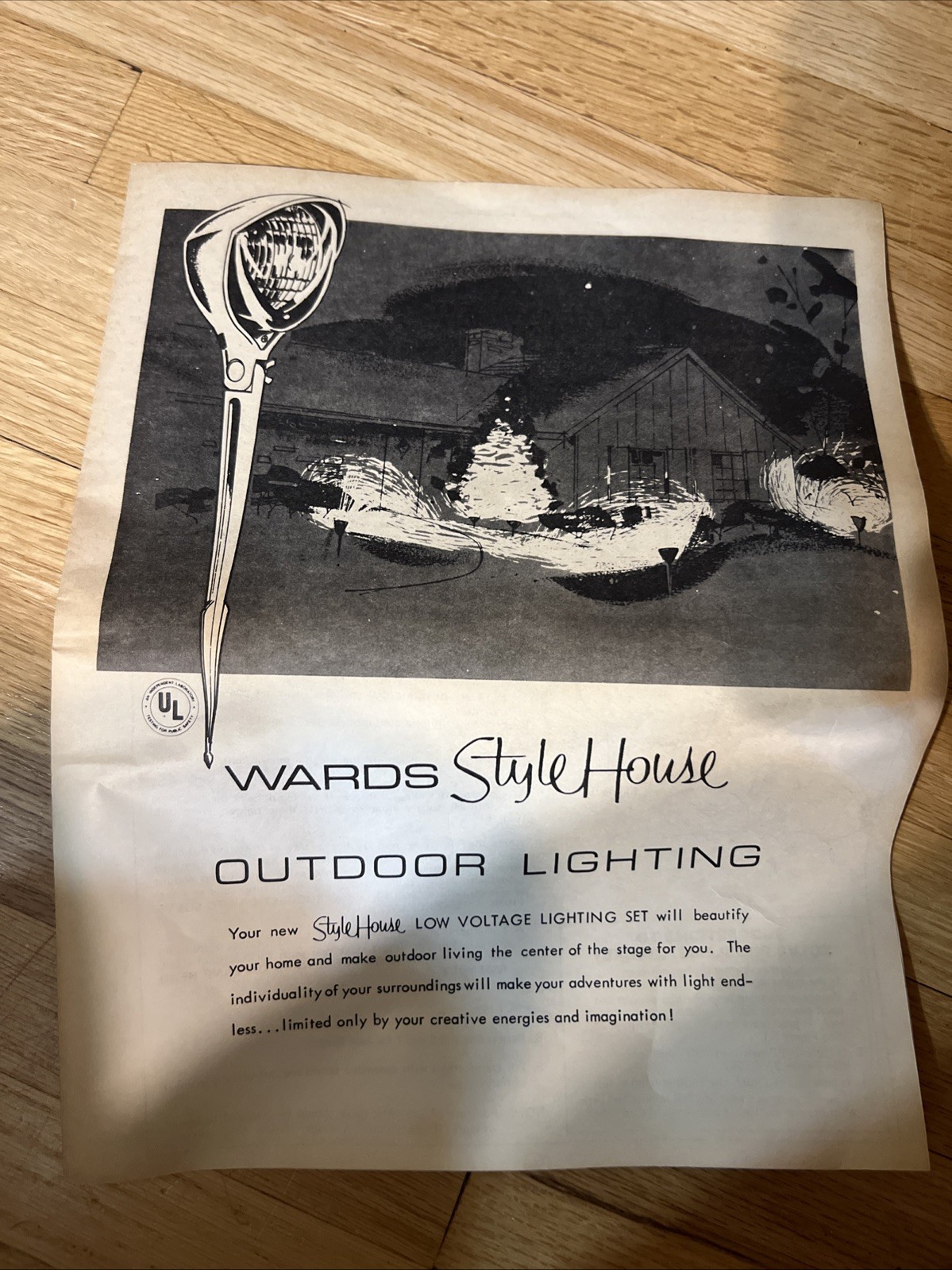 VTG 1960s 70s Montgomery Wards Low Voltage Outdoor Landscape Lighting Mod Retro