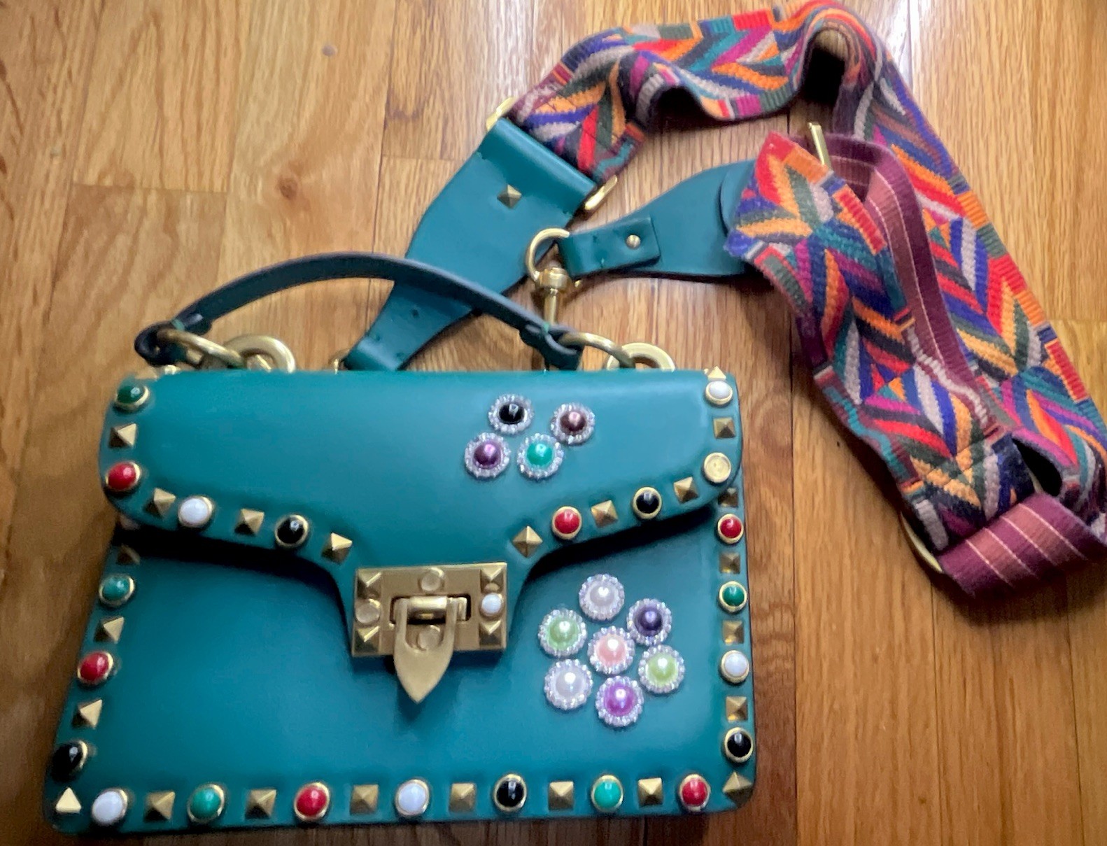 Genuine Valentino Purse Vintage Unique Collectible Structured Handbag