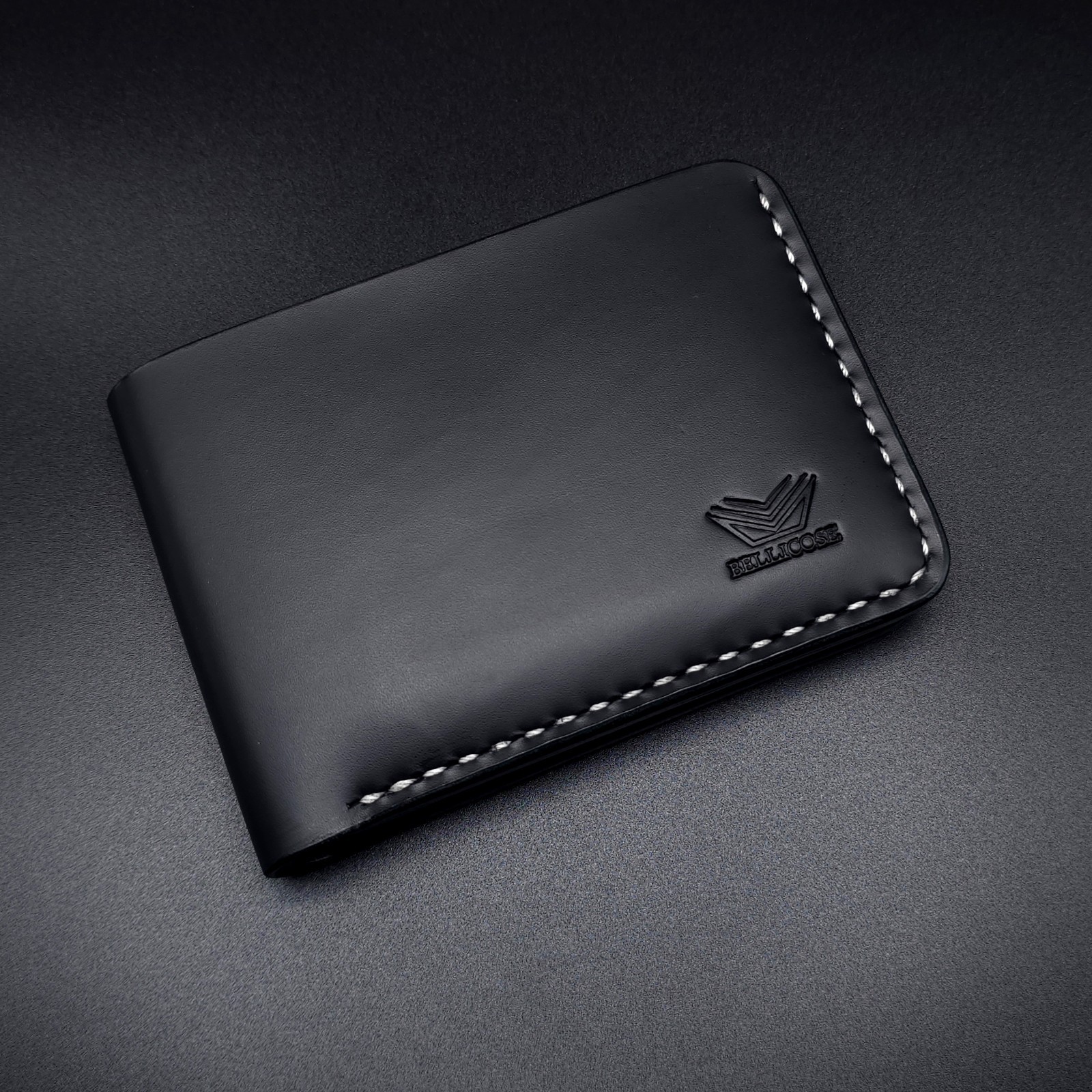 Handcrafted Leather Wallet for Men, Bellicose Classic Bifold Leather Wallet Gift