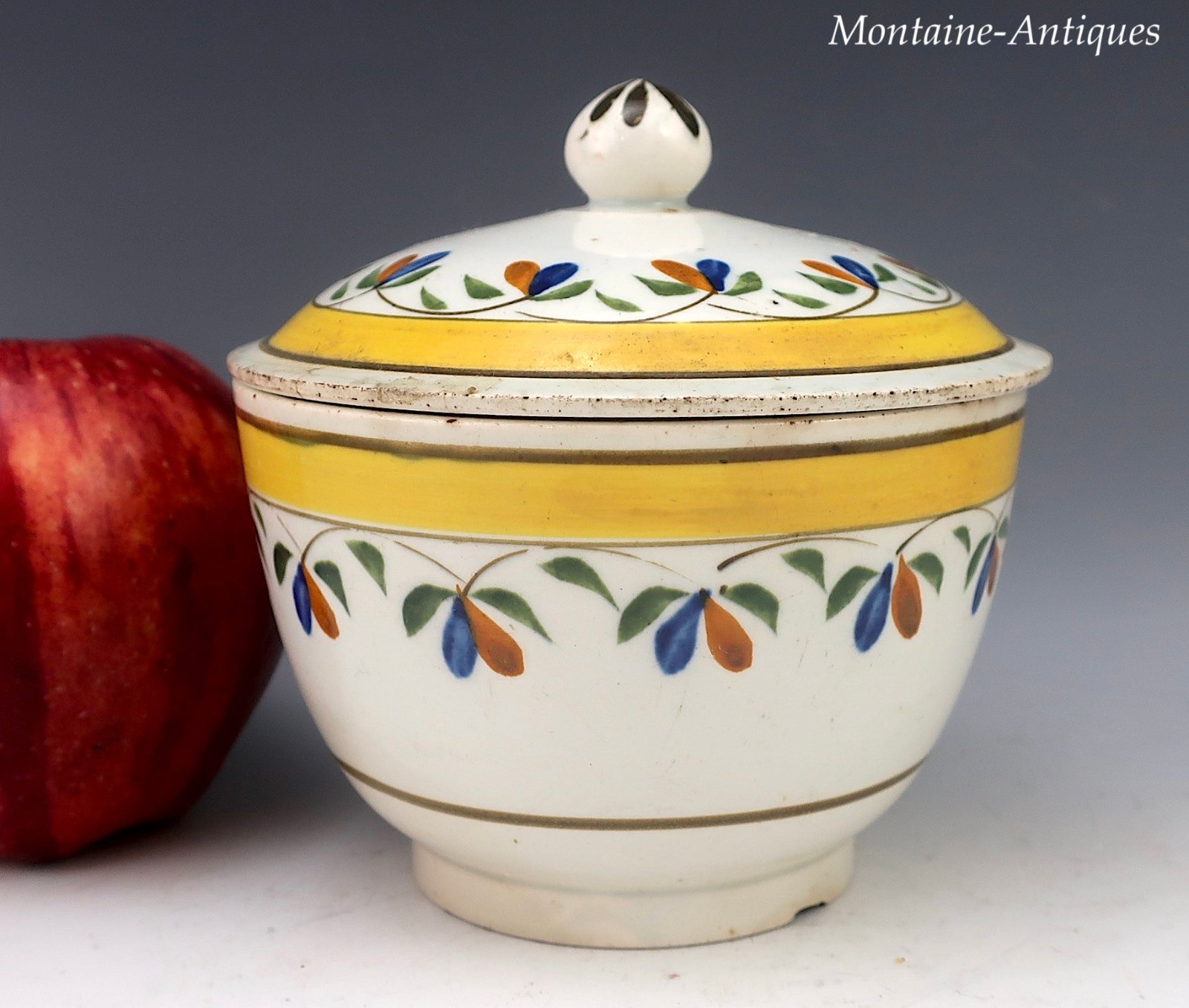 Pearlware Sugar Bowl circa 1825