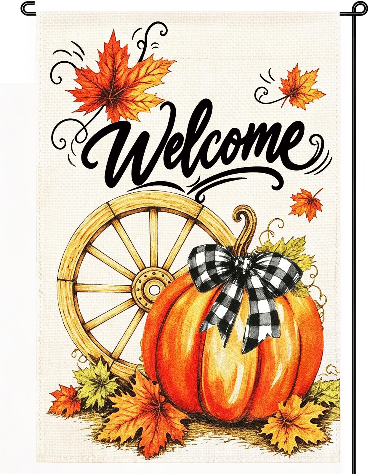 Fall Garden Flag 12x18 Inch Double Sided Welcome Pumpkin Farmhouse Decor Vibrant Fall Garden Flag 12x18 Inch Double Sided Welcome Pumpkin Farmhouse Decor Vibrant