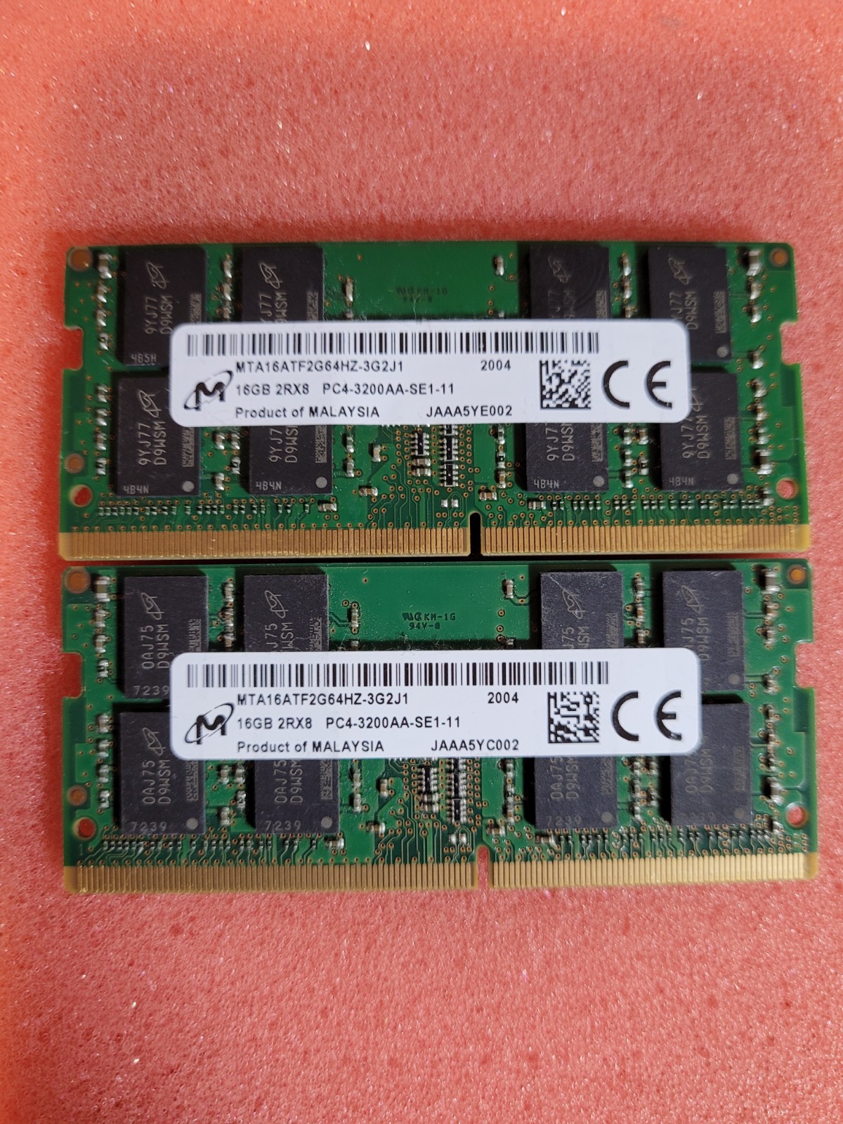 Micron 32GB Kit 2x16GB DDR4-3200 PC4-3200AA SO-DIMM Laptop Memory RAM Micron 32GB Kit 2x16GB DDR4-3200 PC4-3200AA SO-DIMM Laptop Memory RAM