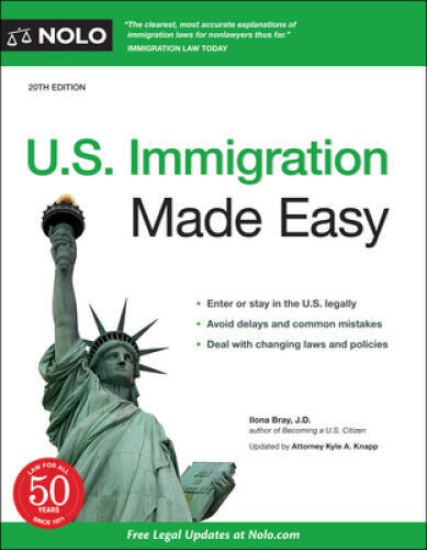 U.S. Immigration Made Easy - Paperback By Bray J.D., Ilona - GOOD