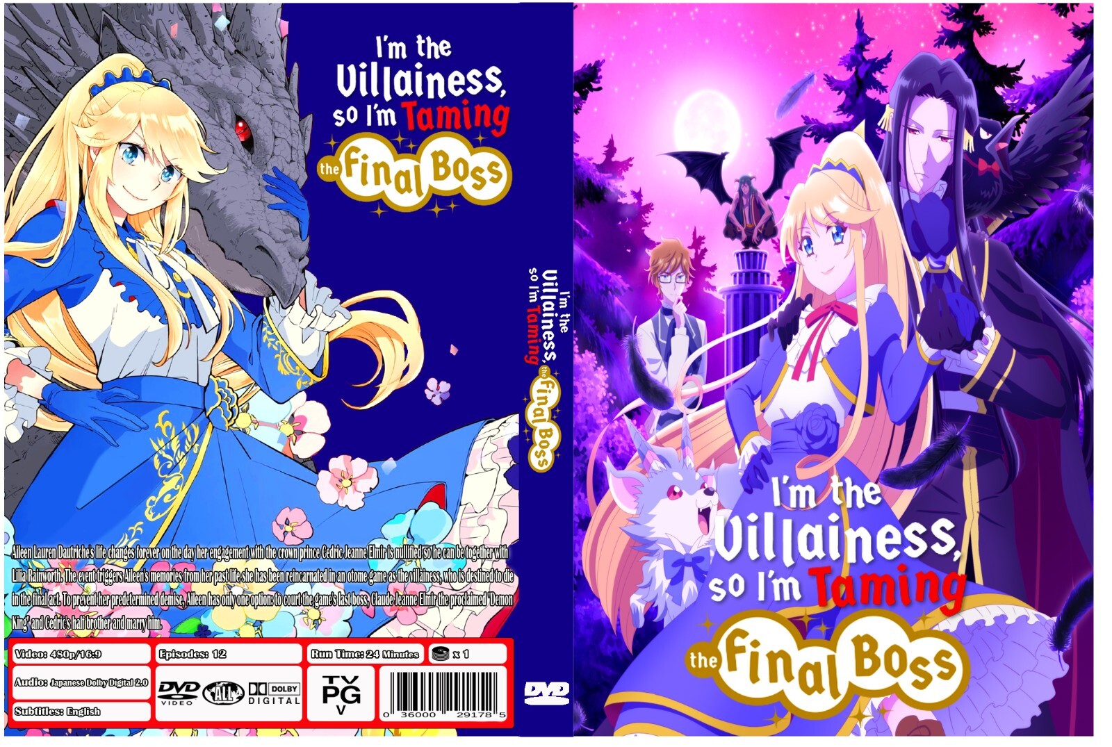I'm the Villainess, So I'm Taming the Final Boss Anime Series Episodes 1-12