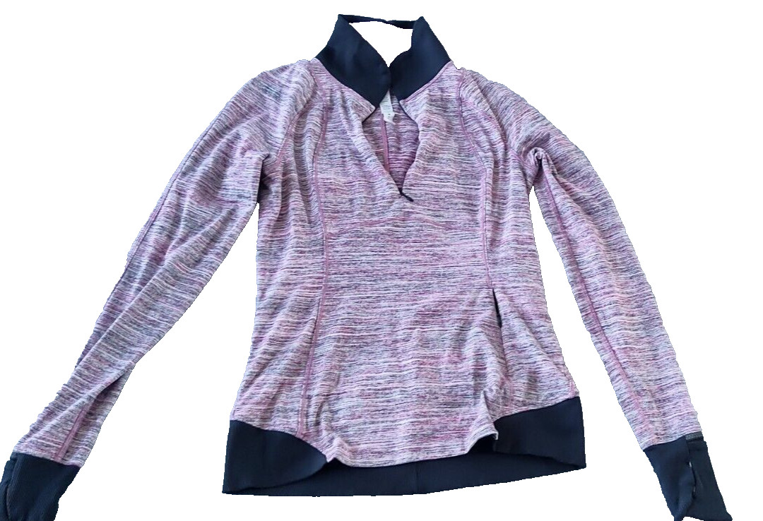 Lululemon Womens Runderful 1/2 Zip Pullover Long Sleeve Stretchy Space Dye 6