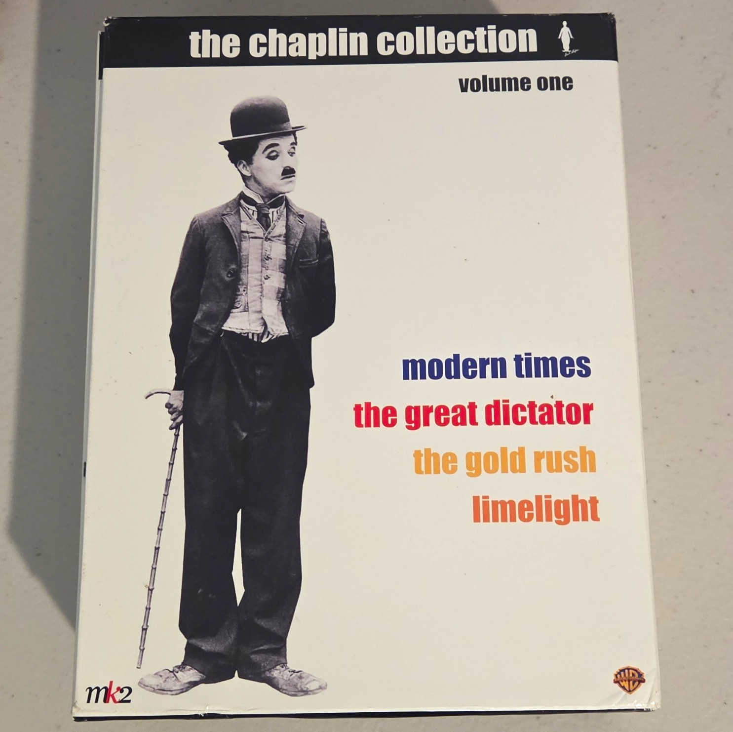 The Chaplin Collection Volume One DVD Box Set Modern Times Gold Rush Warner NR The Chaplin Collection Volume One DVD Box Set Modern Times Gold Rush Warner NR