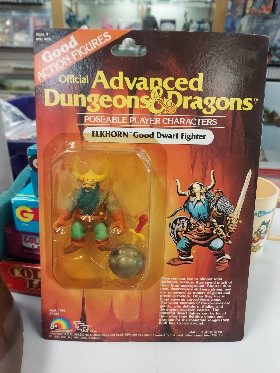 Advanced Dungeons & Dragons Good Dwarf Fighter Elkhorn Figure 1983 D&D NICE Advanced Dungeons & Dragons Good Dwarf Fighter Elkhorn Figure 1983 D&D NICE