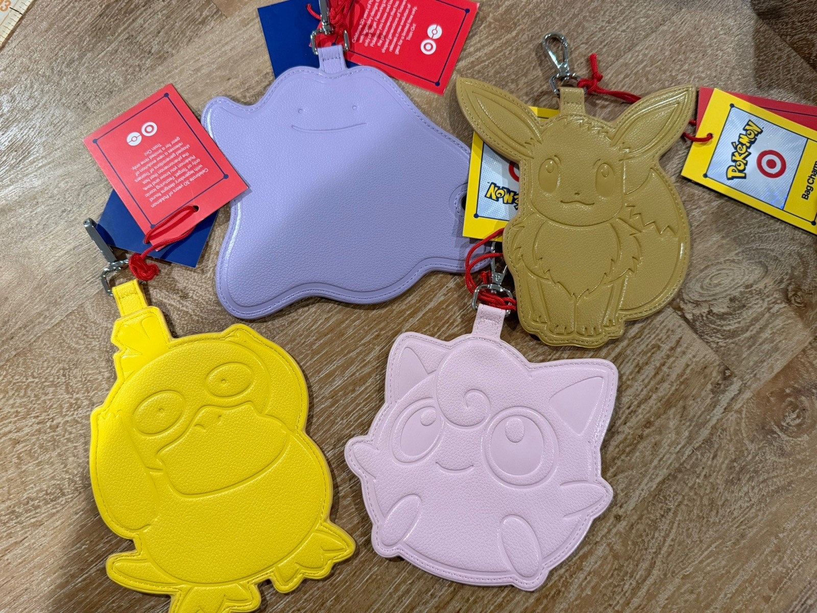 Pokémon x Target Psyduck Eevee Jigglypuff Ditto Bag Charm Keychain luggage tag