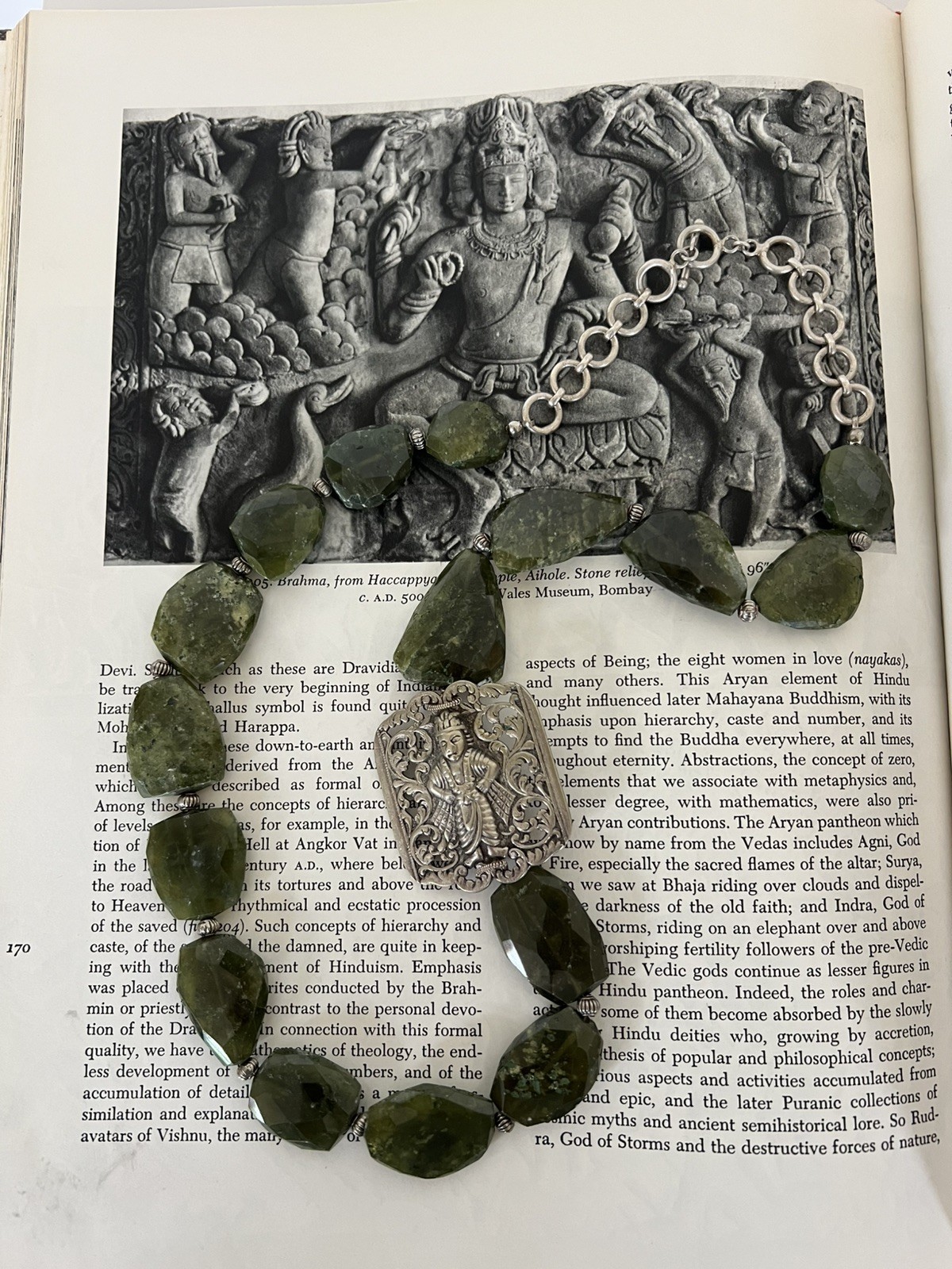 VINTAGE Handcrafted Early 19th/20th Century Silver Vishnu/Krishna jewellery. 