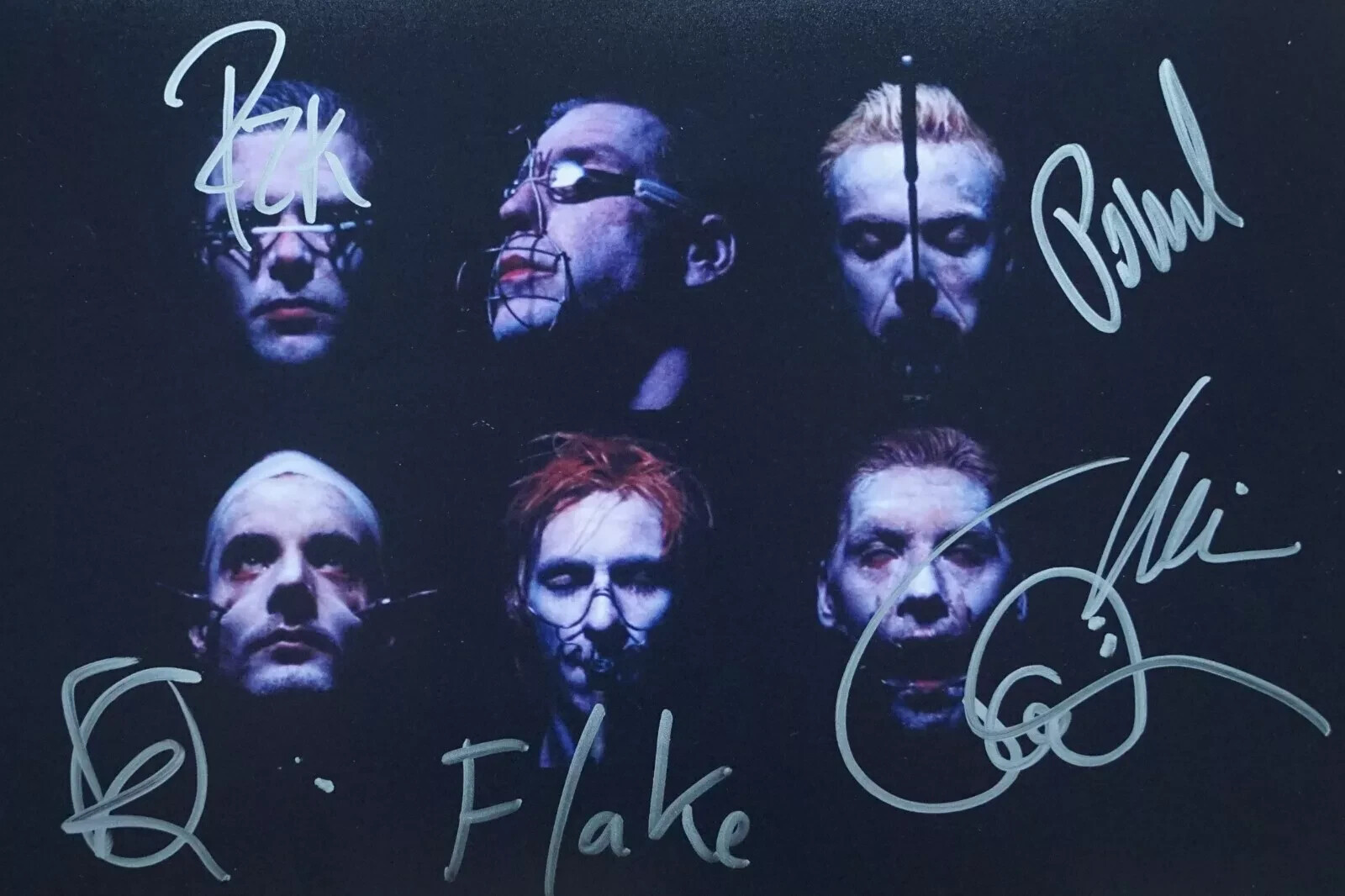 Rammstein autograph large photo 20x30 cm autograph Till Lindemann