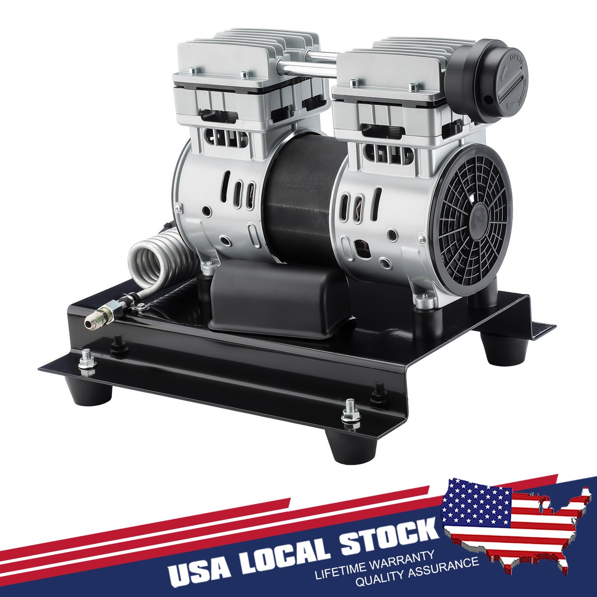 Air Compressor Motor Max 145PSI Pressure 1680RPM 2HP 5.2CFM Oil Free 1500W Air Compressor Motor Max 145PSI Pressure 1680RPM 2HP 5.2CFM Oil Free 1500W