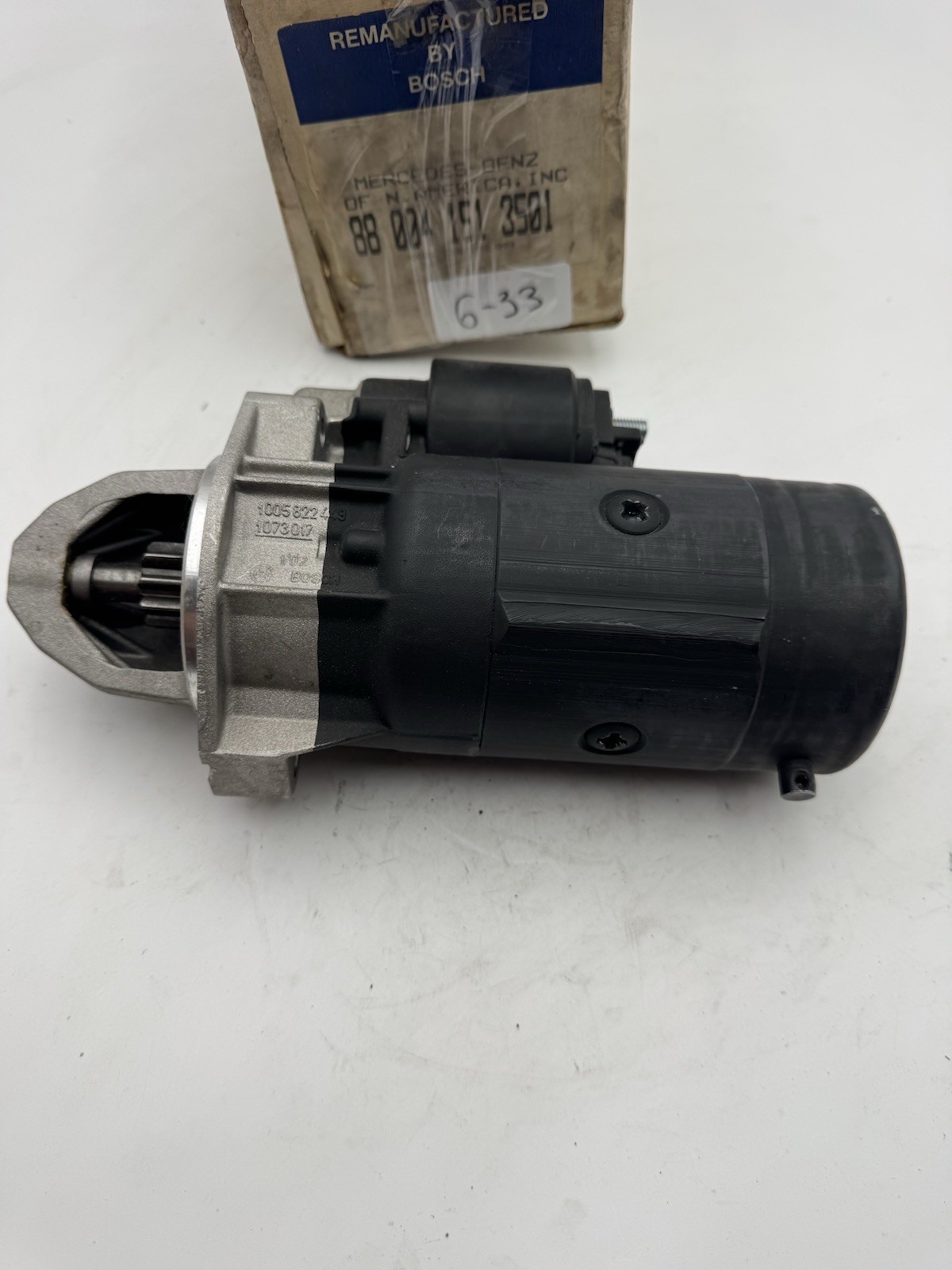 Mercedes W124 W190 124 190 3.0D 1996-1993 Starter Motor - 1005822449 Bosch Reman Mercedes W124 W190 124 190 3.0D 1996-1993 Starter Motor - 1005822449 Bosch Reman