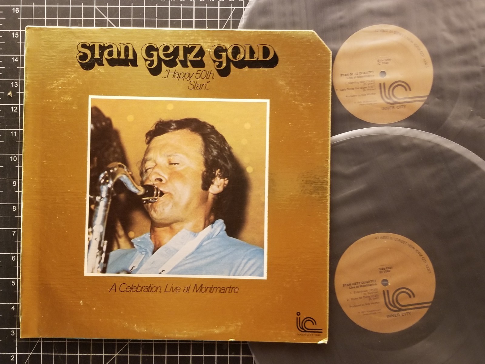 STAN GETZ GOLD A Celebration Live At Montmartre 2LPs 1978 VG+/VG+ INNER CITY