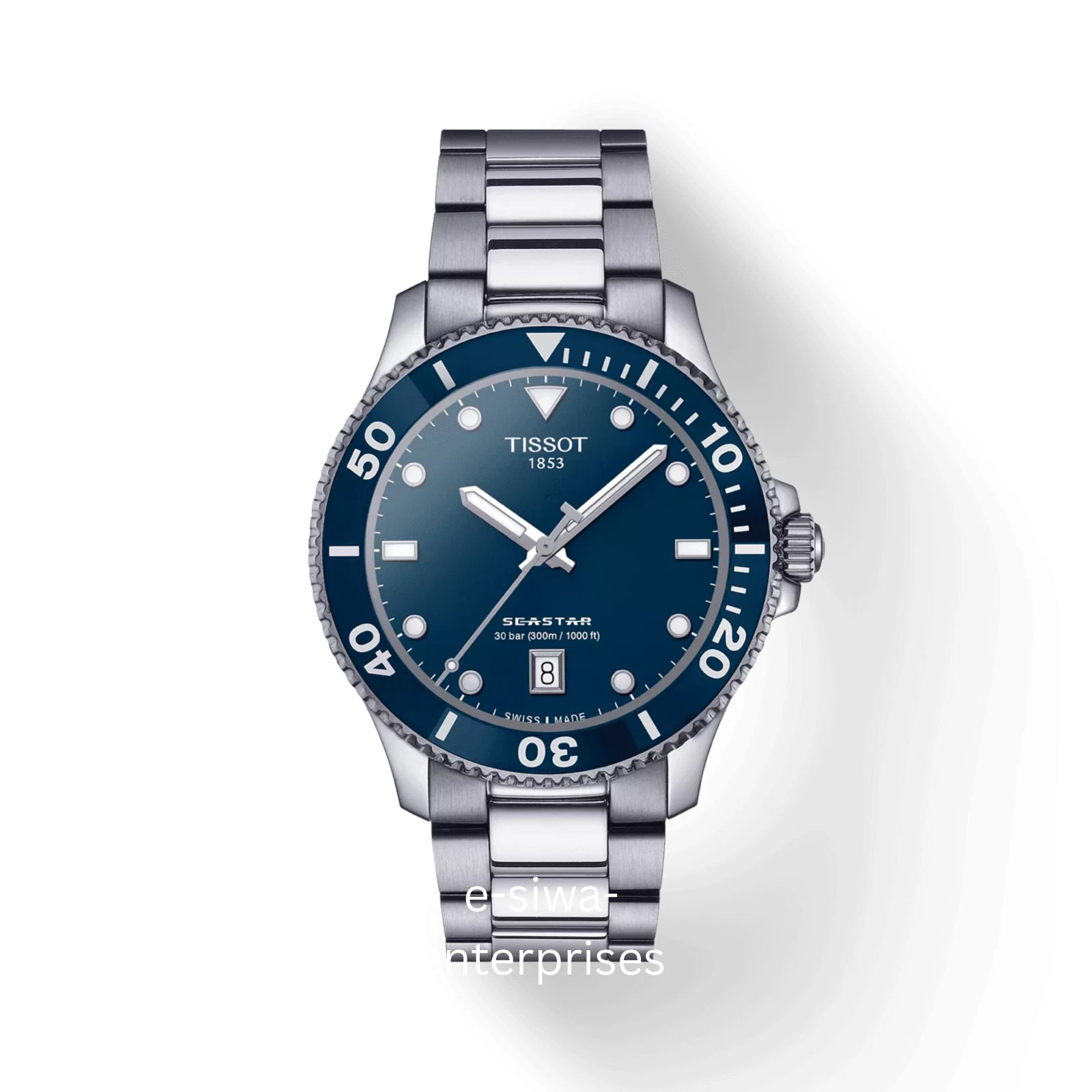 New Tissot Seastar Blue Dial 40mm Mens Quartz Watch T120.410.11.041.00