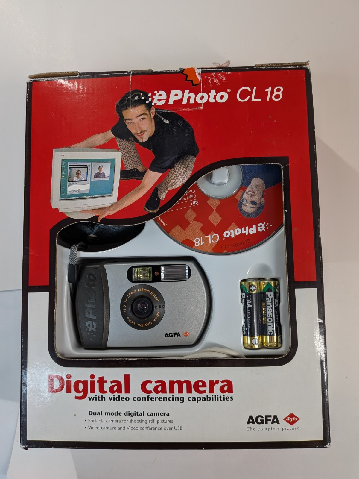 Vintage AGFA ePhoto CL 18 0.4 MP Compact Digital Camera SILVER. Open Box Vintage AGFA ePhoto CL 18 0.4 MP Compact Digital Camera SILVER. Open Box